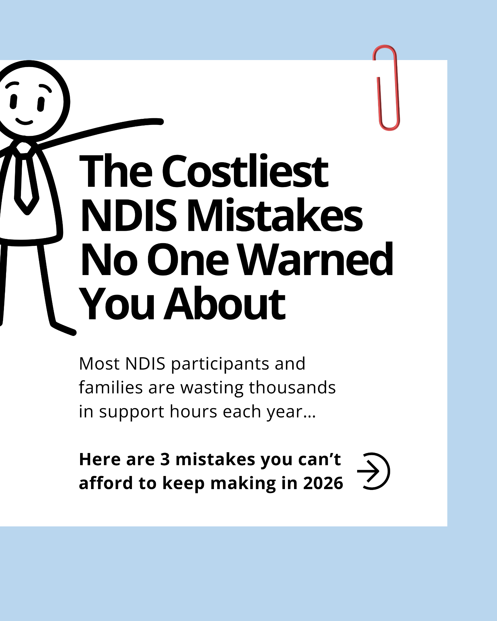 Supporting Needs Facebook ad: Most NDIS plans don’t fail because of funding.