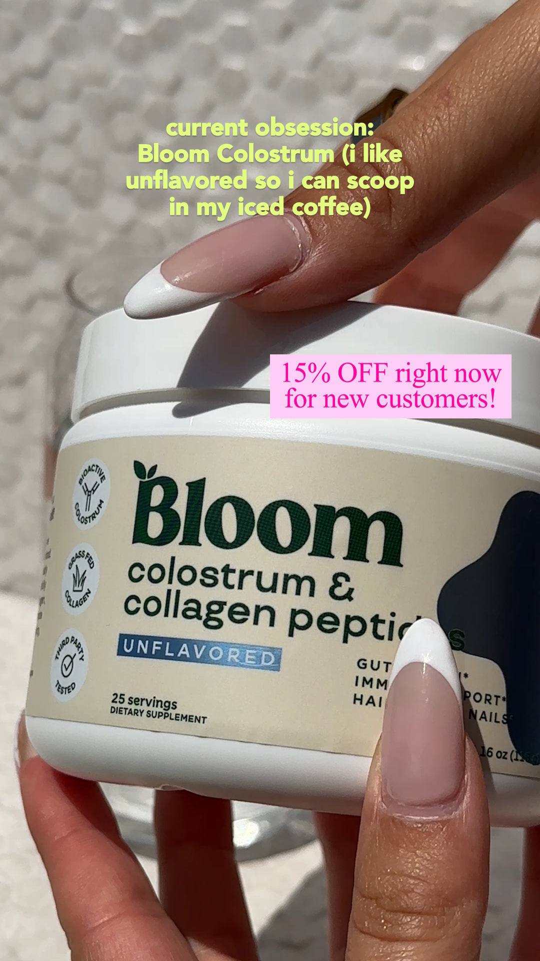 Bloom Nutrition Facebook ad