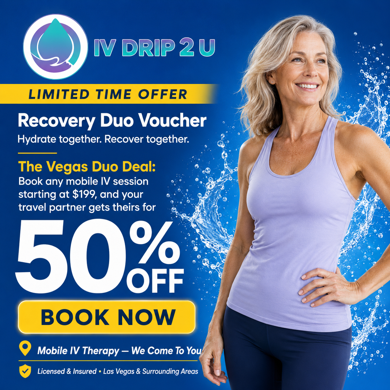 IV Drip 2 U Facebook ad