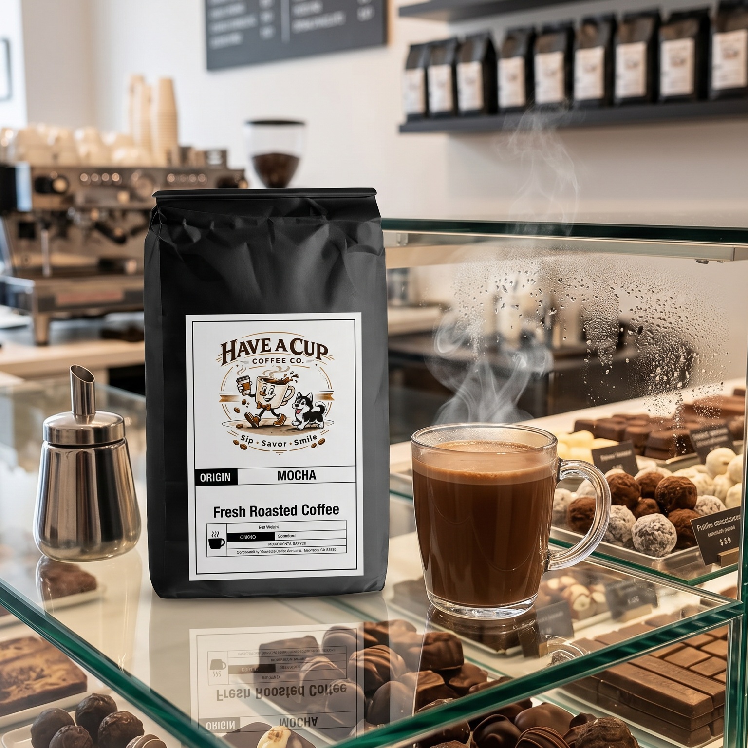 Have A Cup of Coffee Co. Facebook ad: Can you smell it?