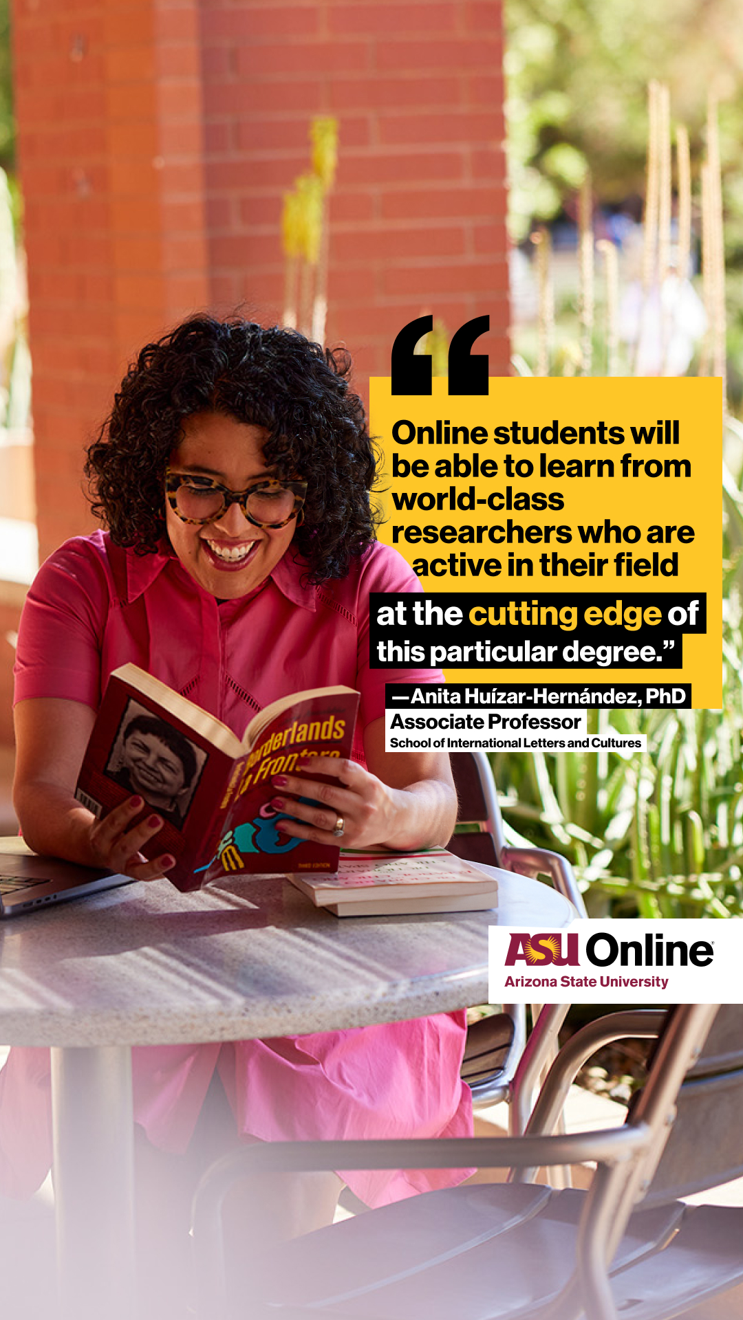 ASU Online Facebook ad