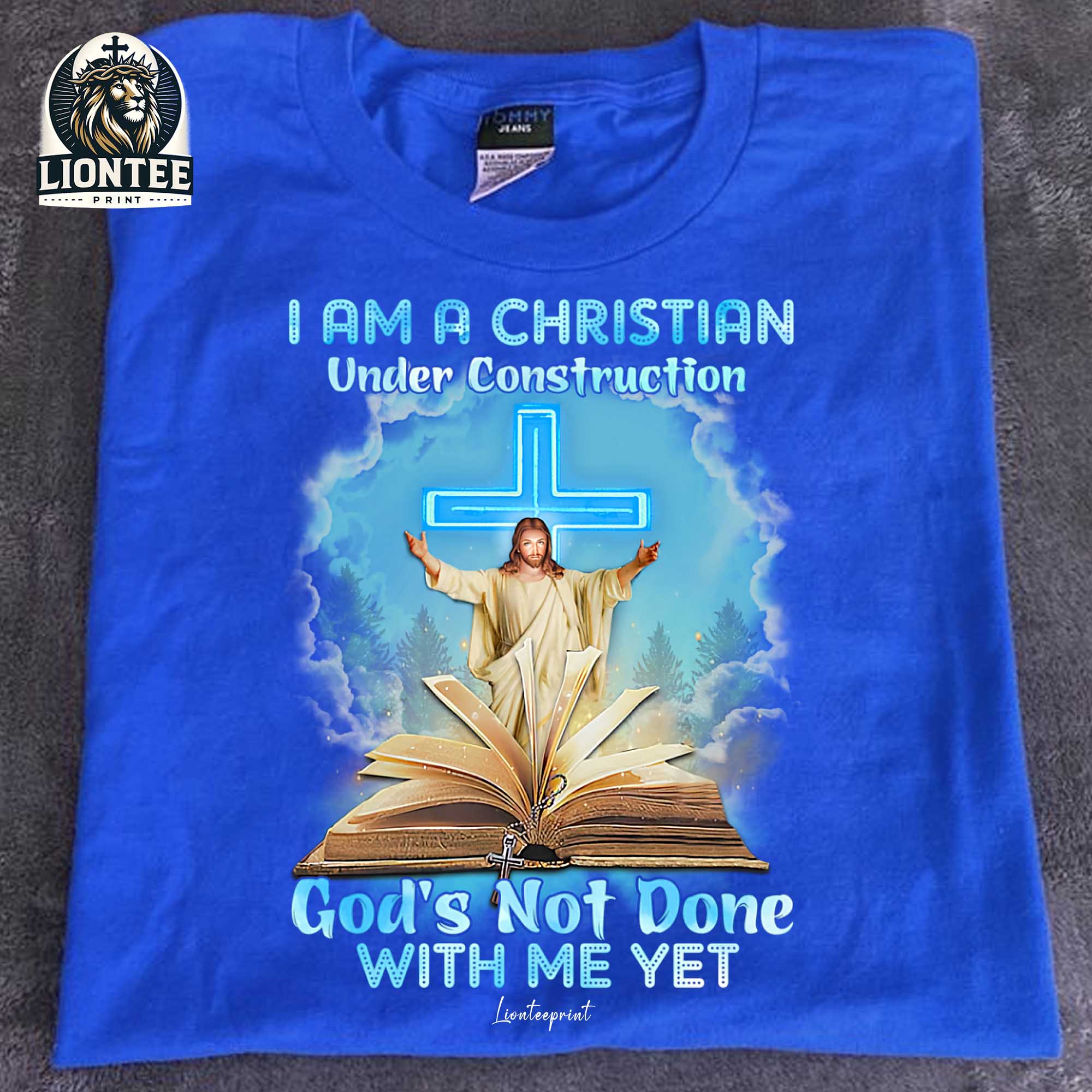I Believe In God Facebook ad: I Am a Christian Under Construction, God’s Not…