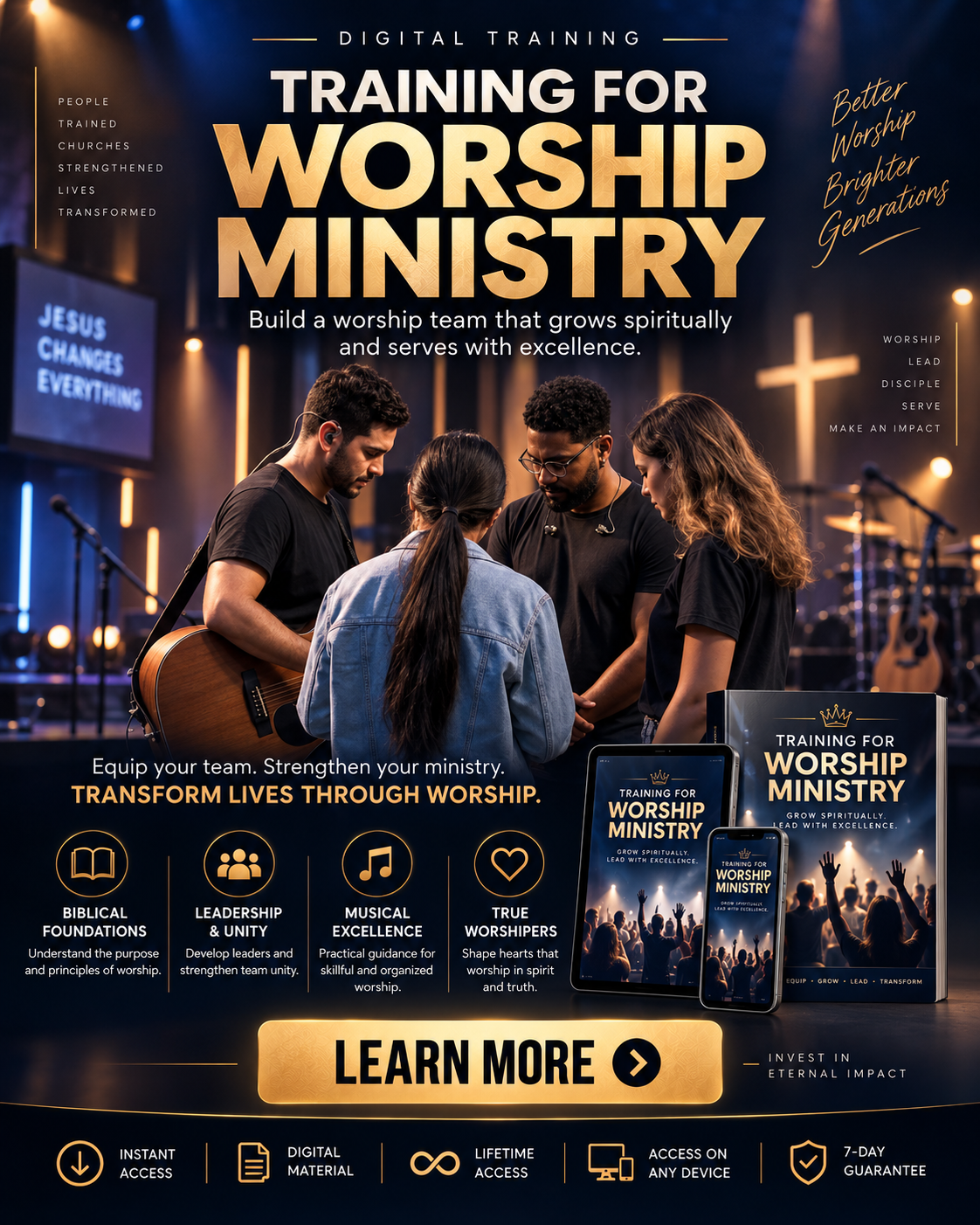 Christian Knowledge Facebook ad: Click Learn More