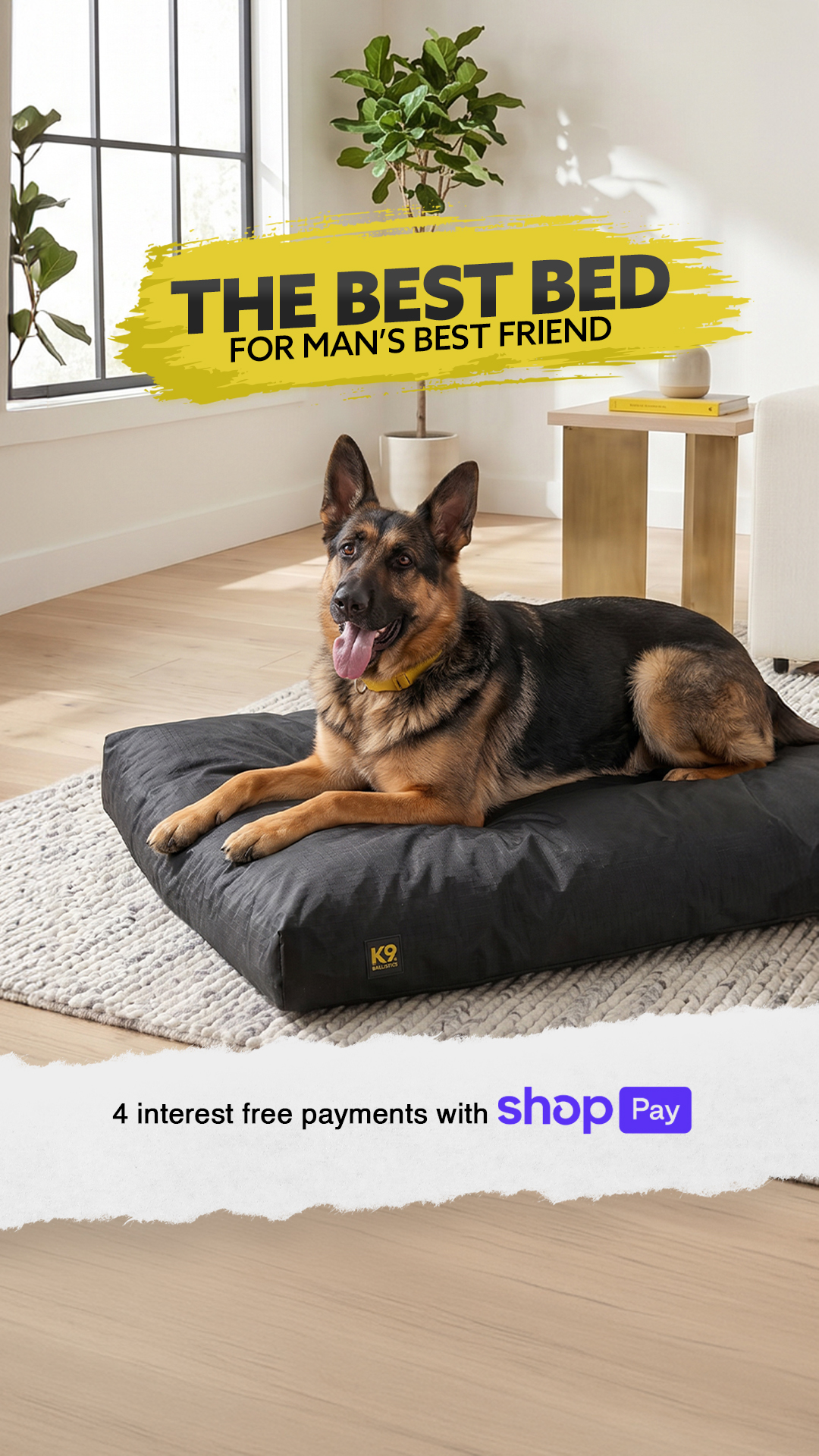 K9 Ballistics Dog Beds Facebook ad