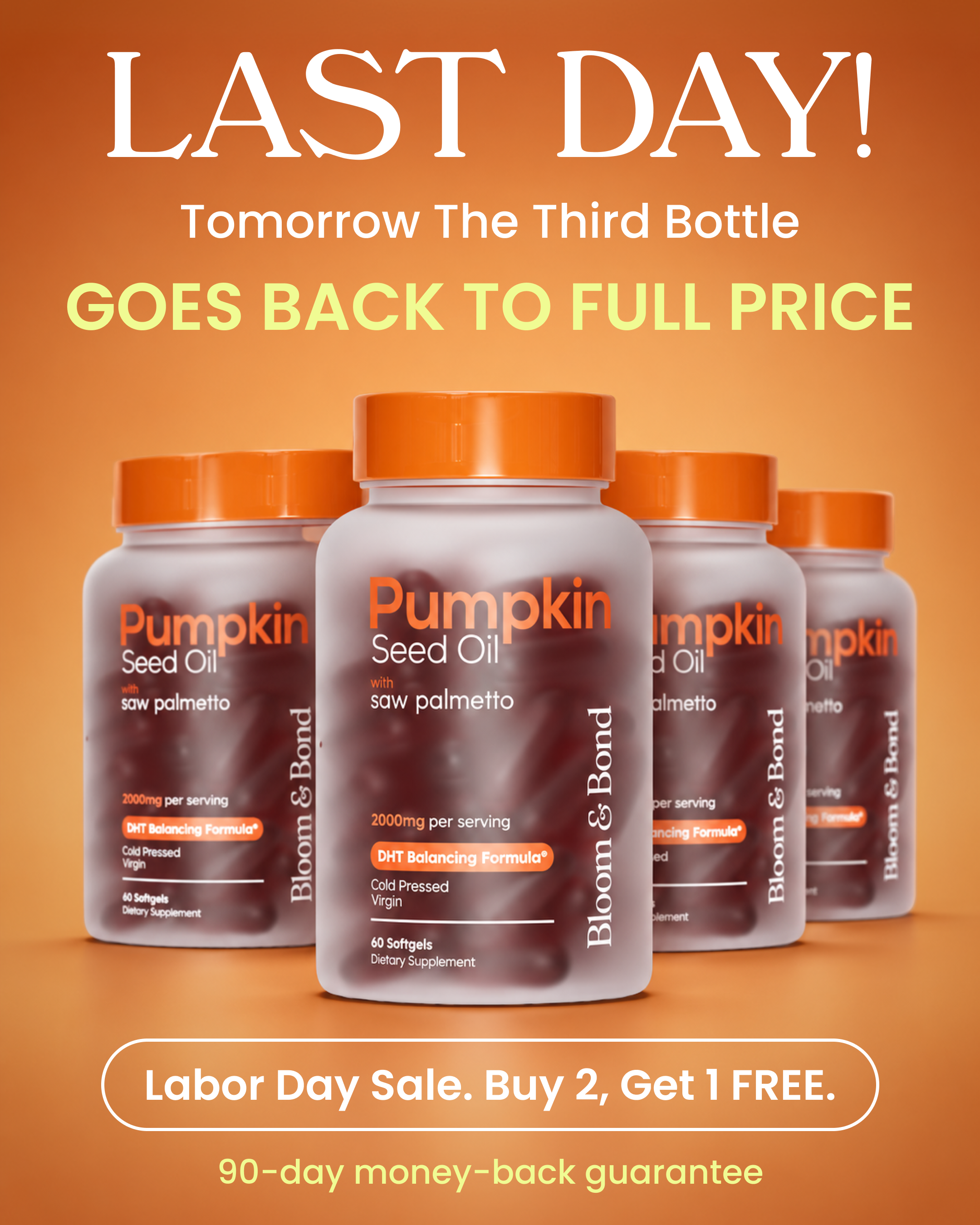 Bloom & Bond Facebook ad: Limited Time: Buy 2, Get 1 Free