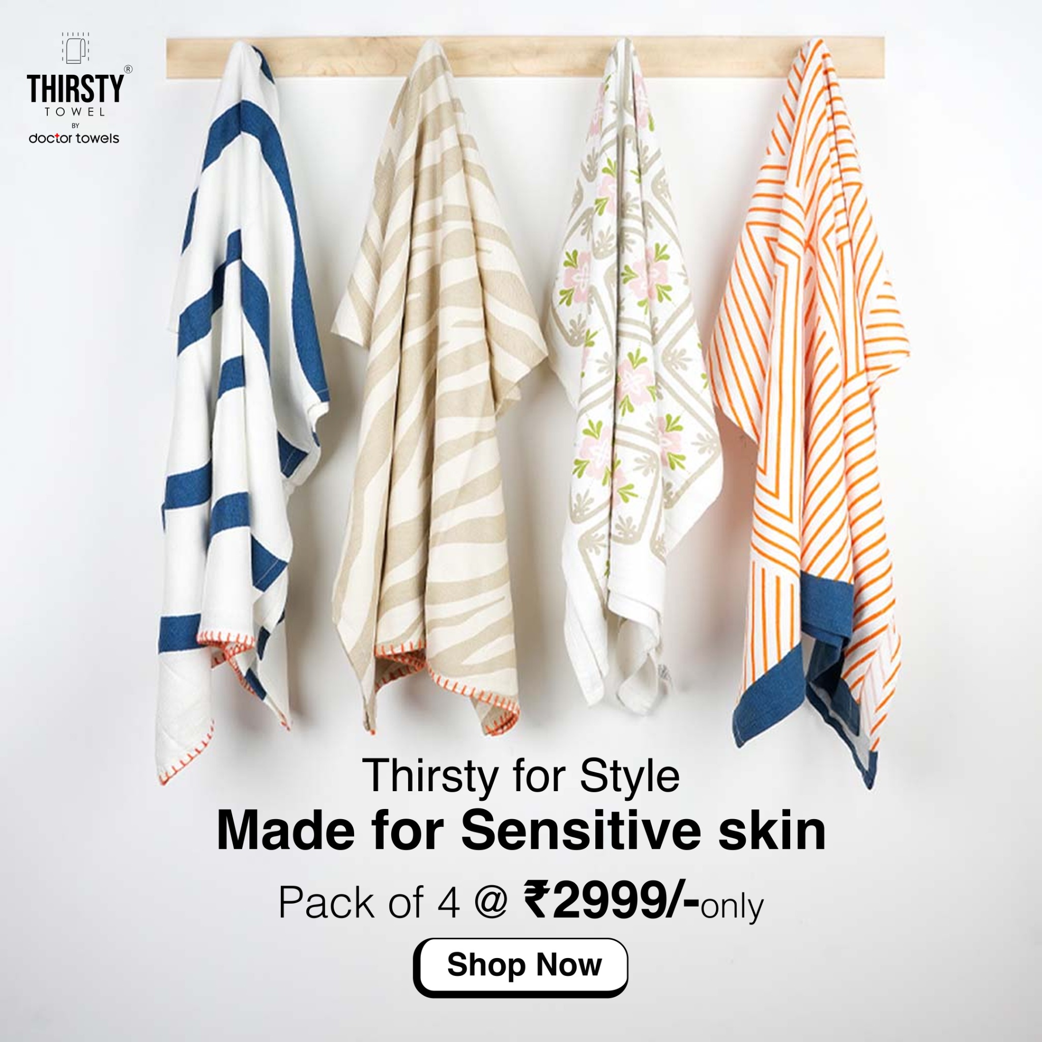 Doctor Towels Facebook ad: Wrap yourself in luxury.
