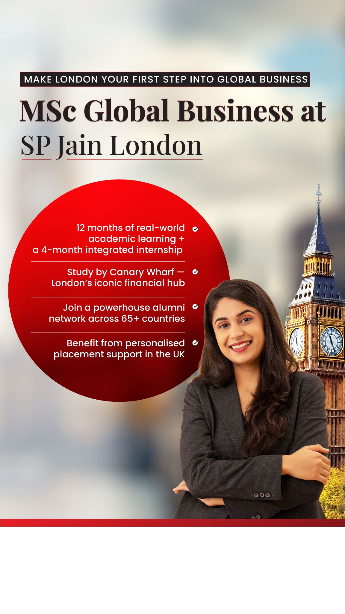 SP Jain London School of Management Facebook ad