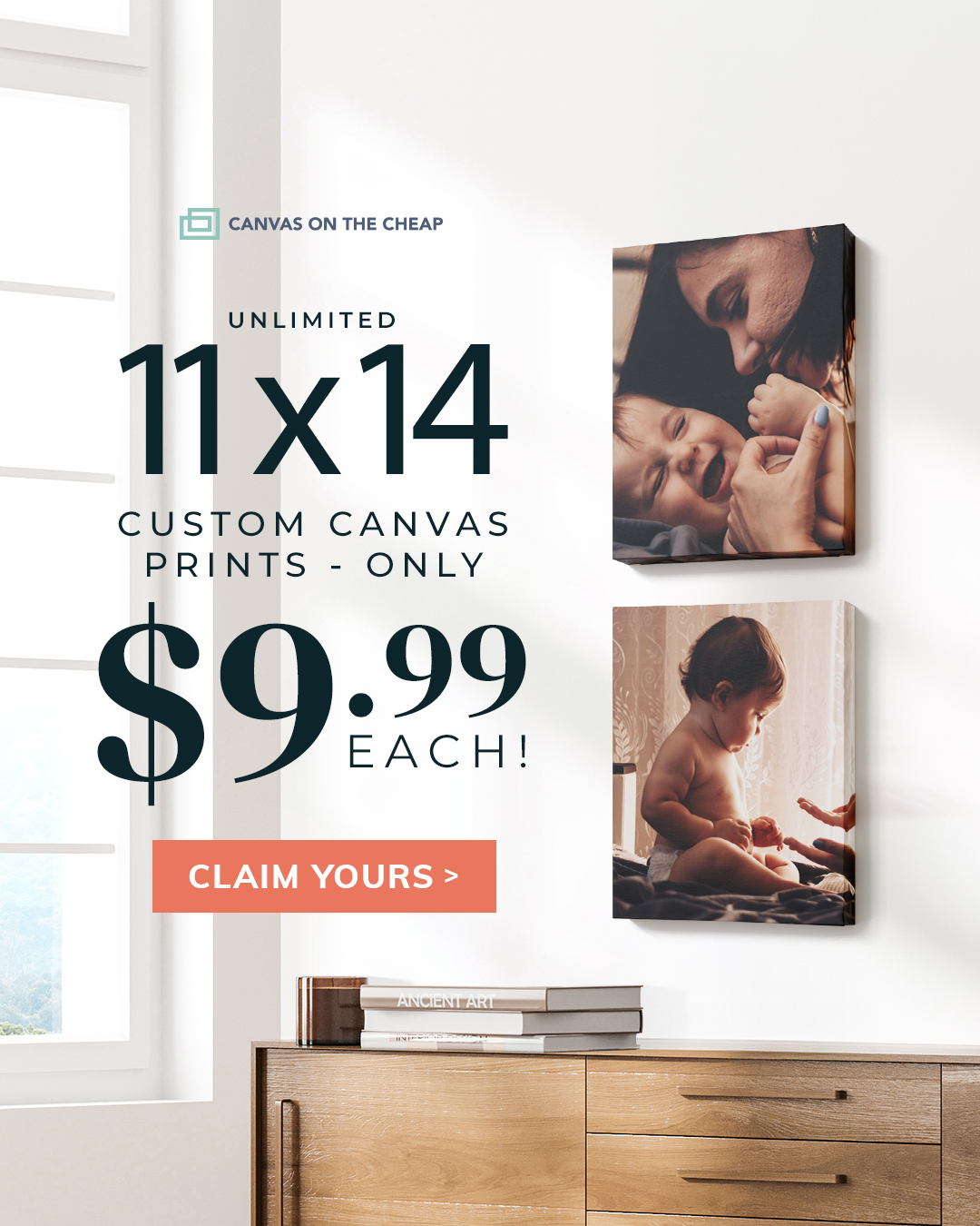 Canvas On The Cheap Facebook ad