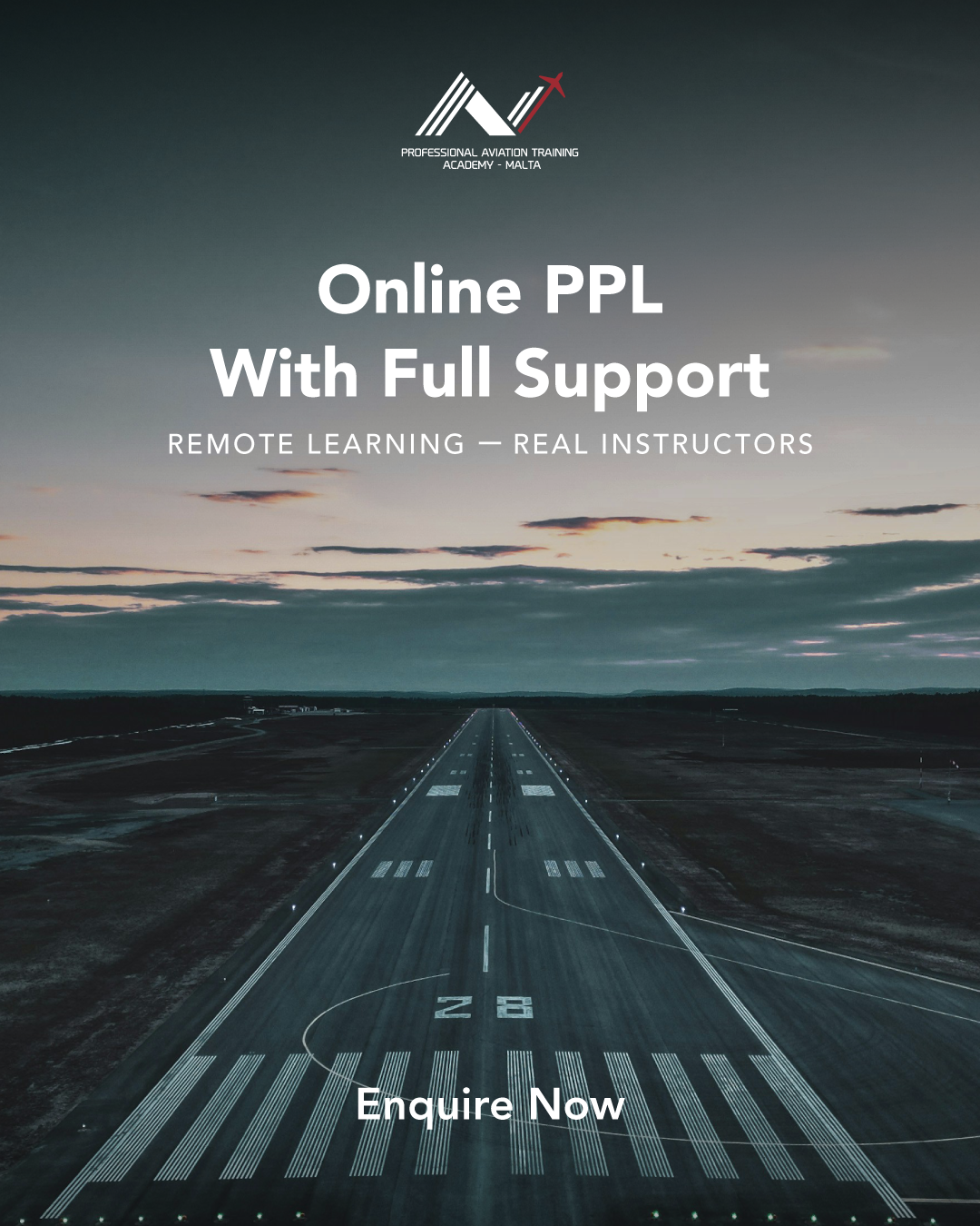 Professional Aviation Training Academy - Malta / MSoF Facebook ad: Online PPL from €12,210