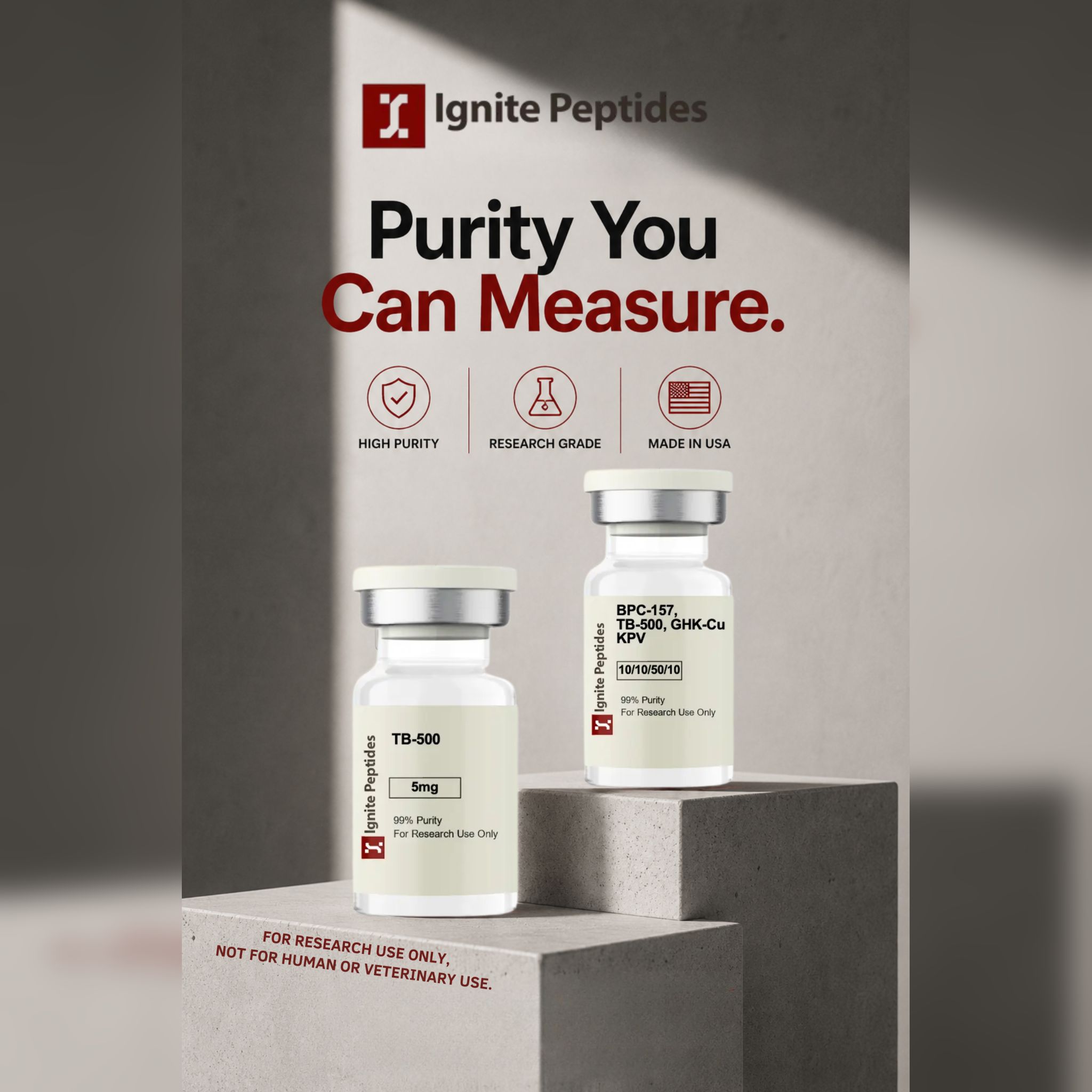 Ignite Peptides Facebook ad