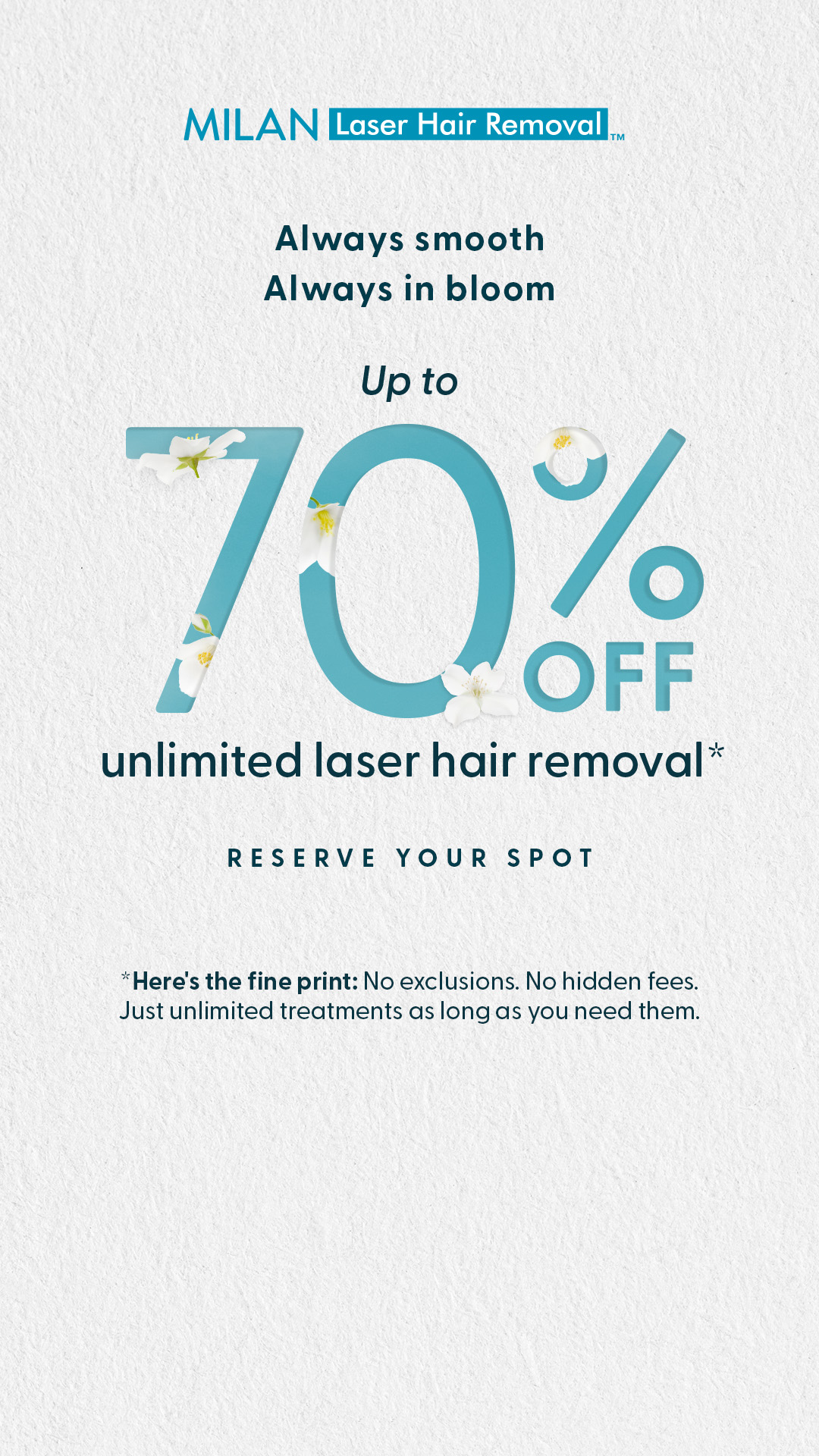Milan Laser Hair Removal Facebook ad