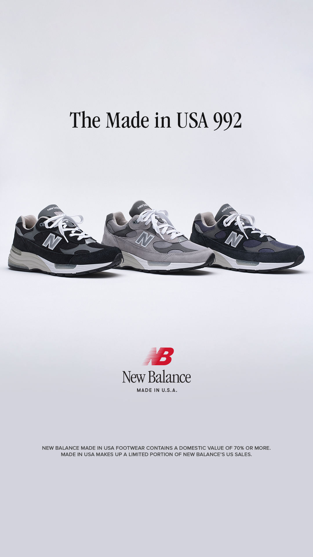 New Balance Facebook ad