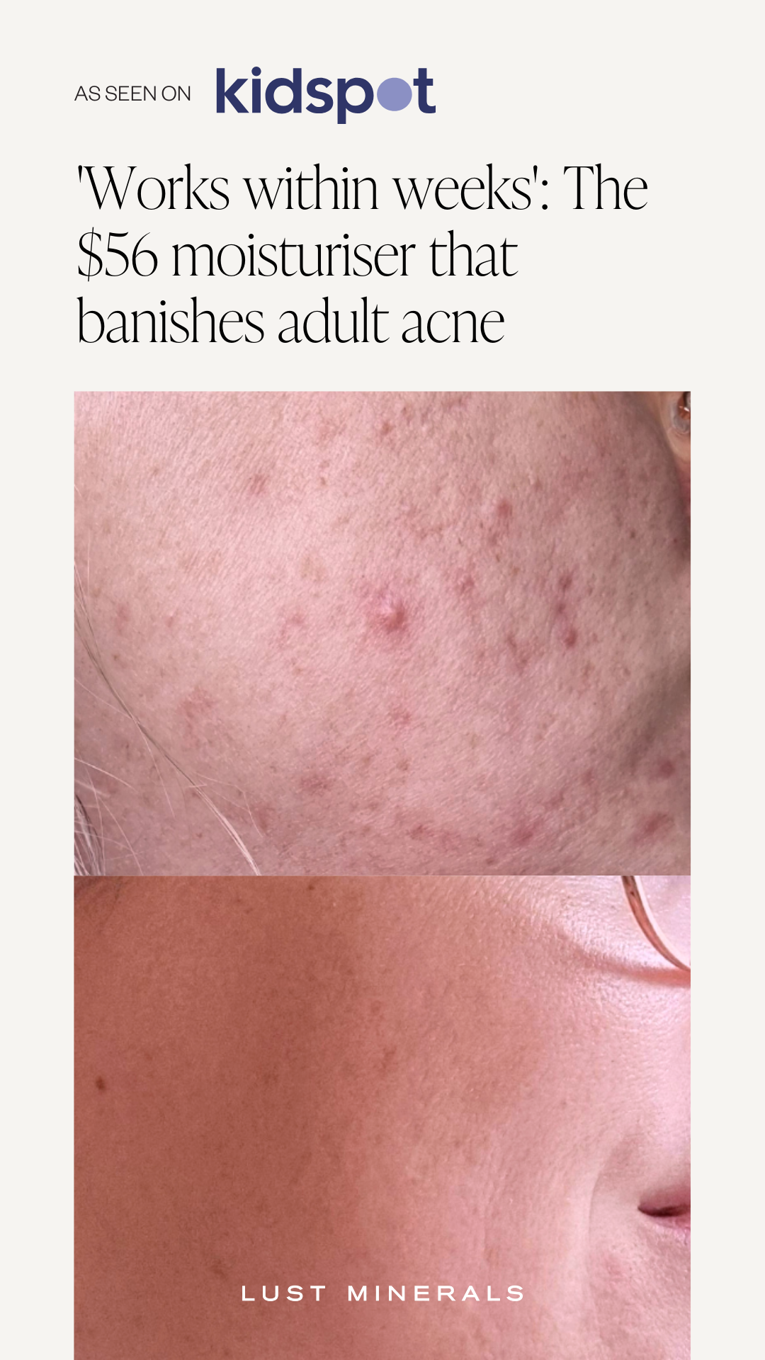 Lust Minerals Facebook ad