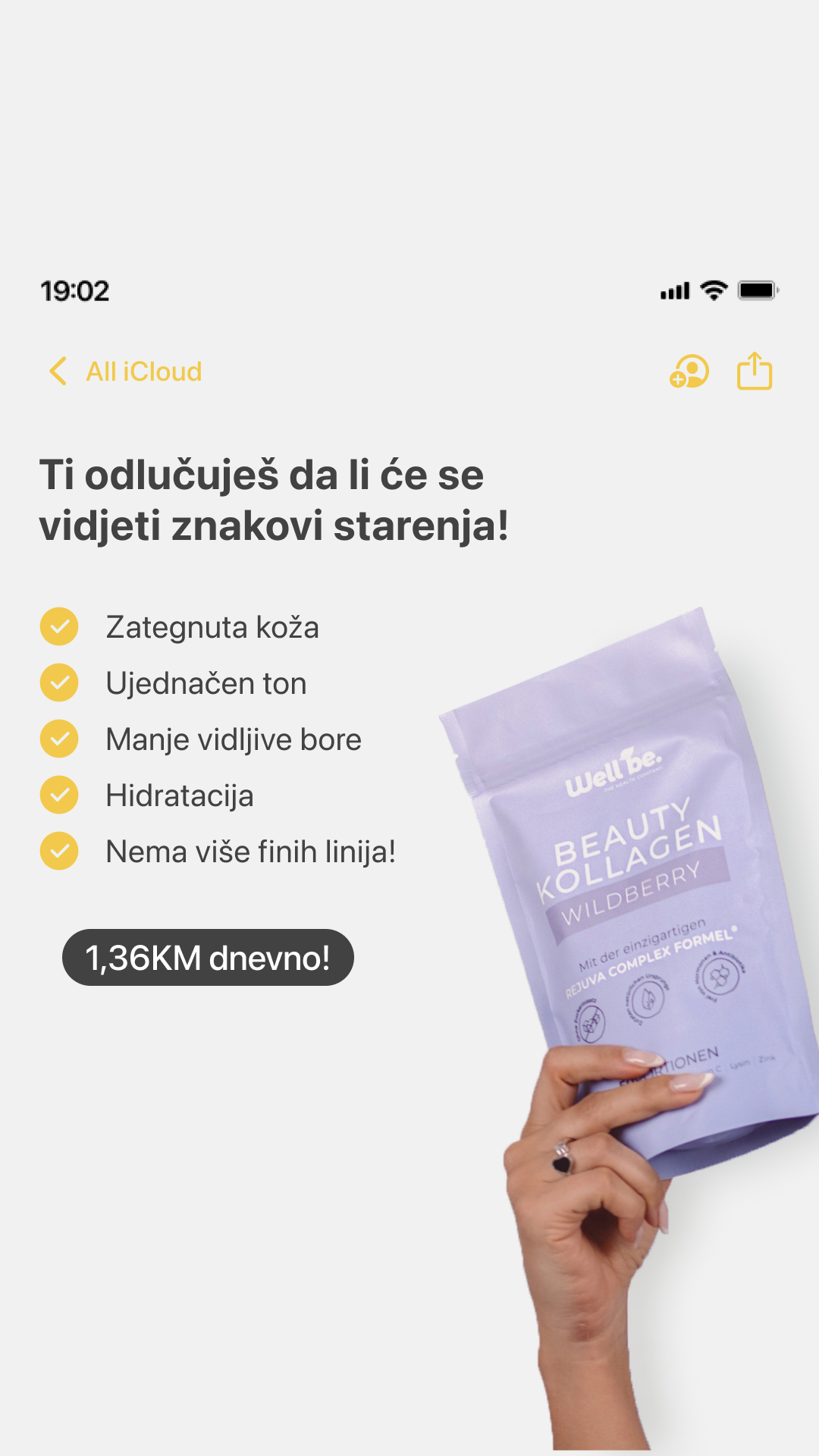 Wellbe BiH Facebook ad