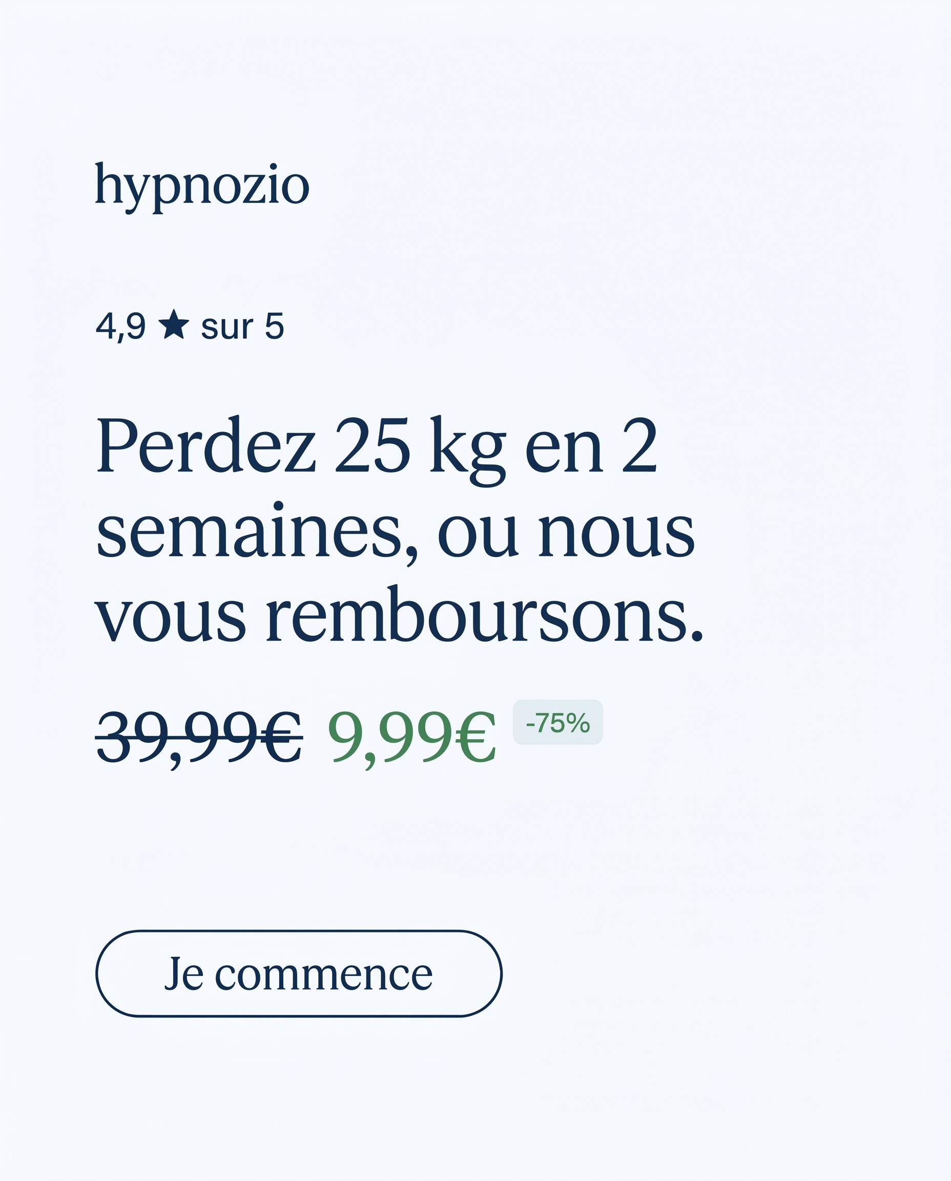 Hypnozio: power of hypnotherapy Facebook ad
