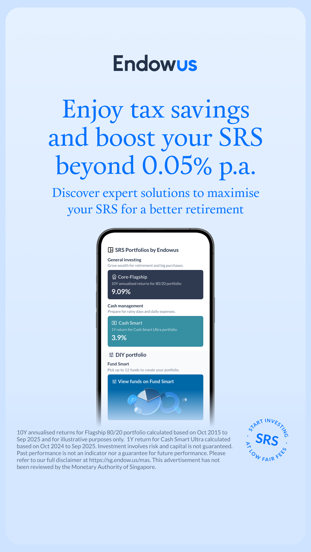 Endowus Facebook ad