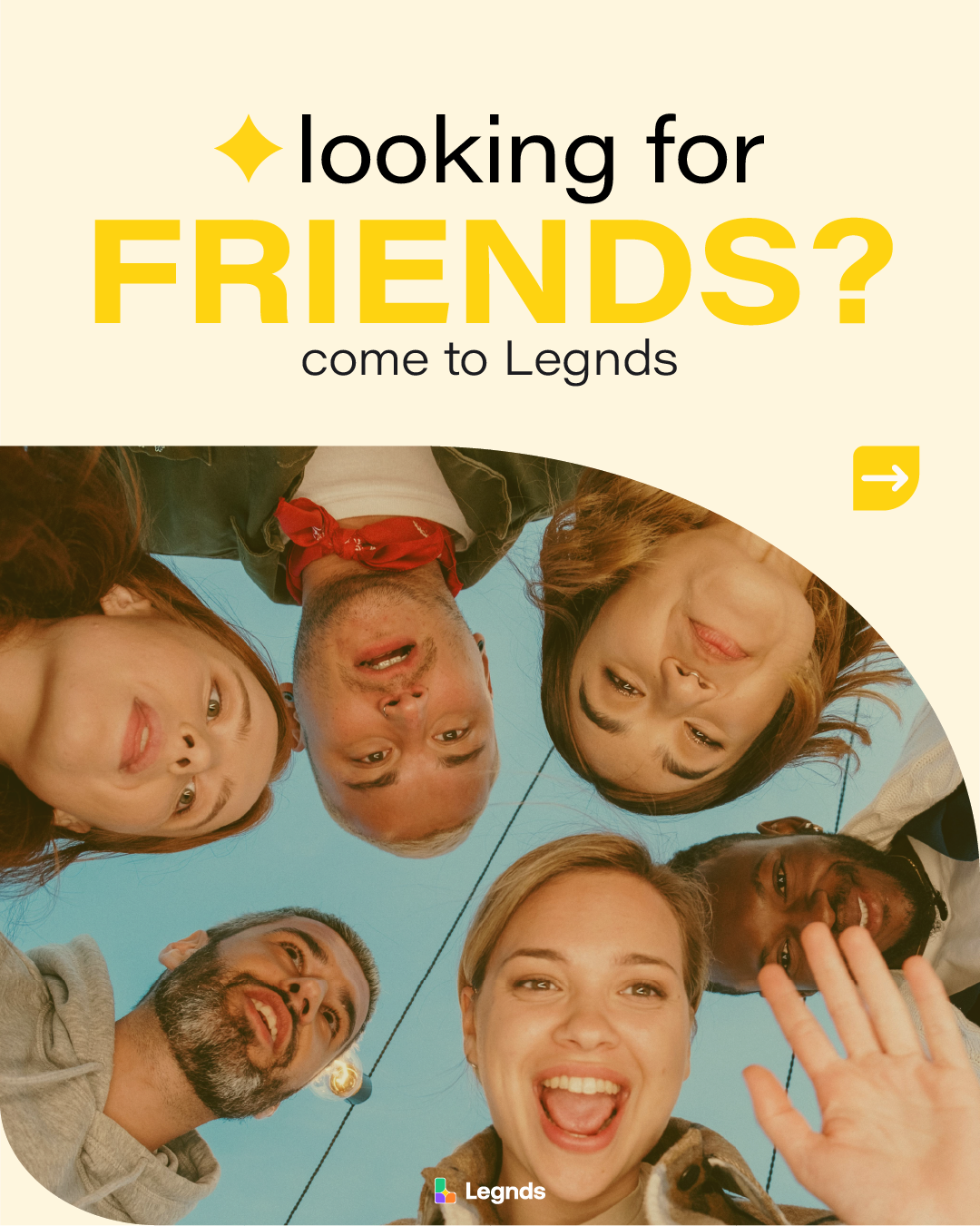 Legendsclub Facebook ad: ¿Quieres vivir más experiencias?