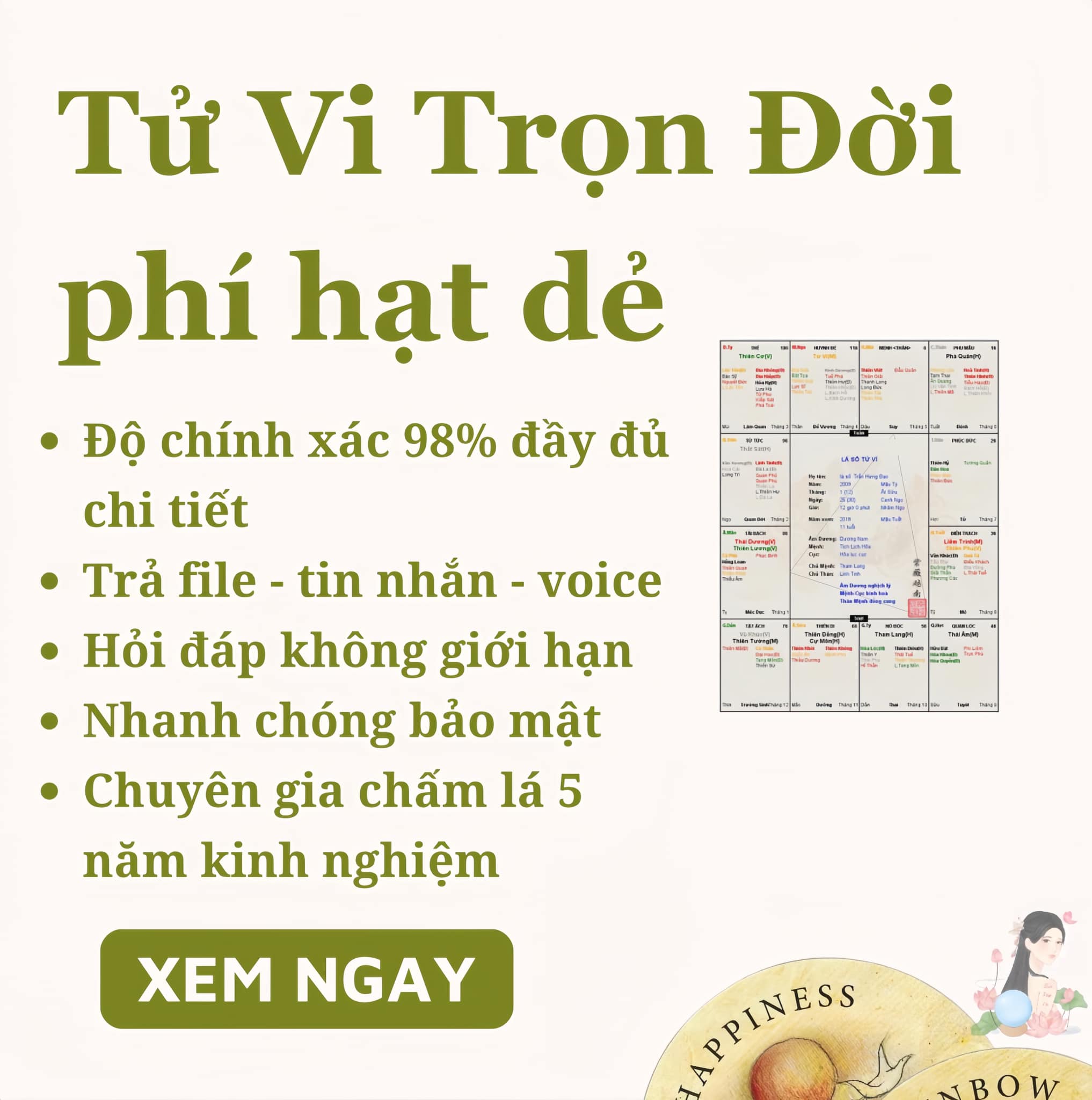 Tarot Nhà Na - Tử Vi Chỉ Tay Facebook ad