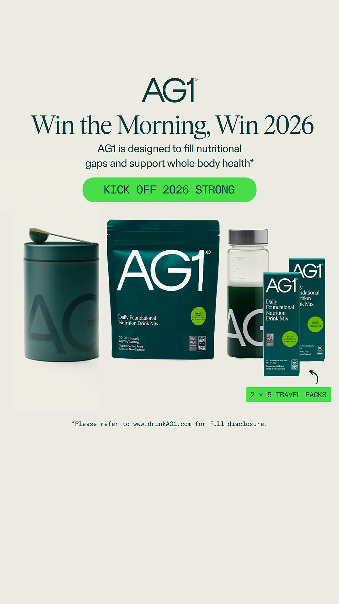 AG1 by Athletic Greens Facebook ad
