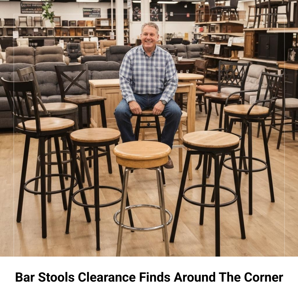 Daily Chart Facebook ad: Bar Stools Clearance Near Me!
