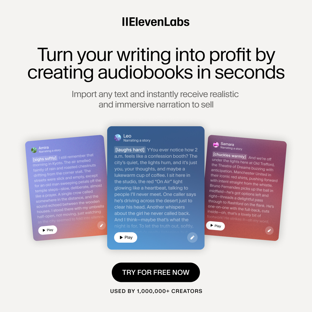 ElevenLabs Facebook ad