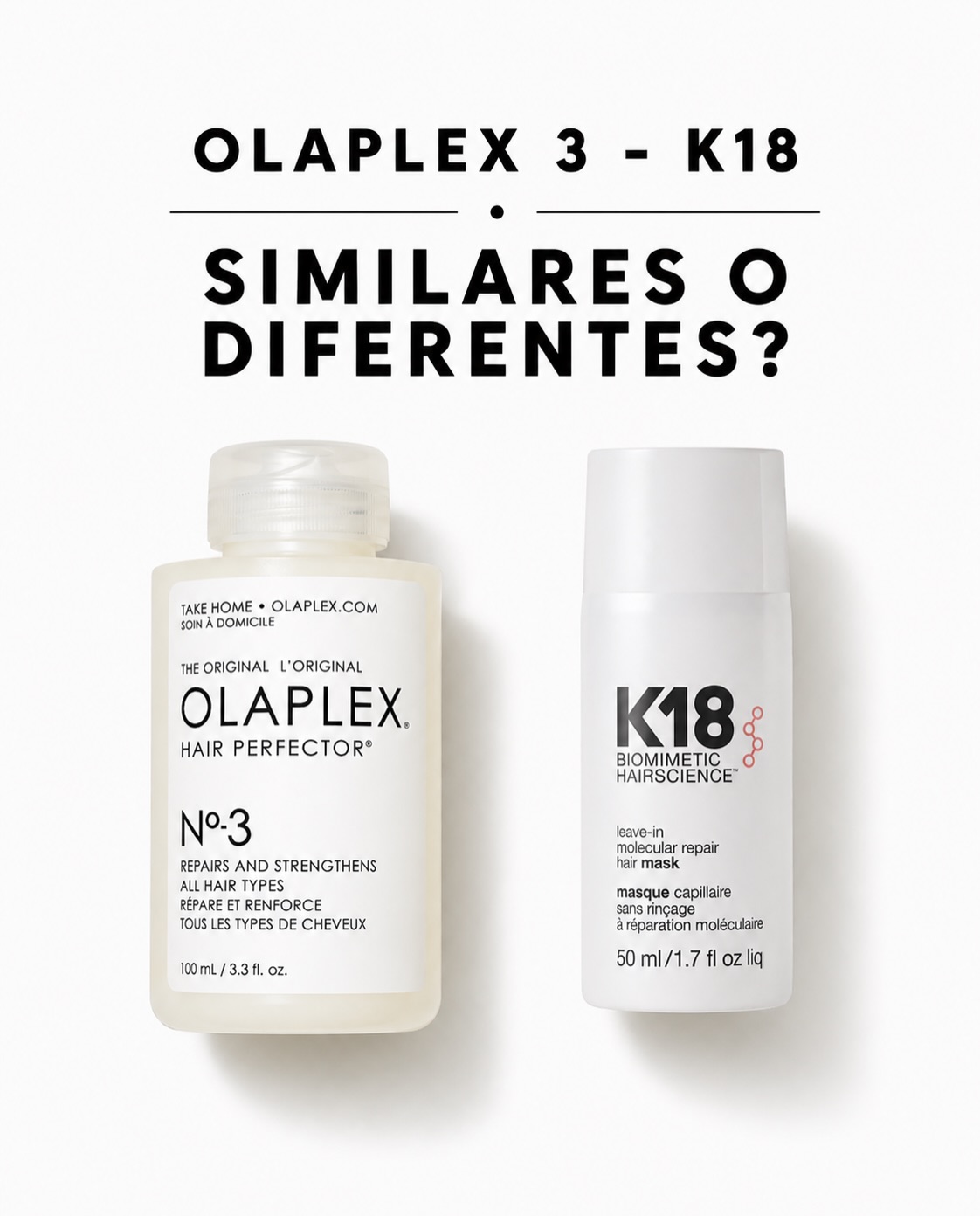 Polly Facebook ad: ¿K18 u Olaplex?
