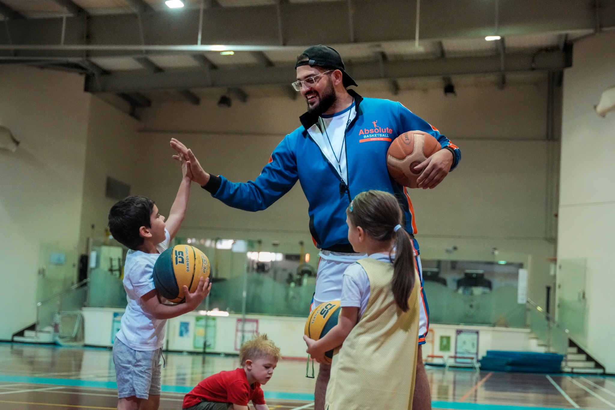 Absolute Basketball Facebook ad: Join us for fun, skill-building, and expert coaching…