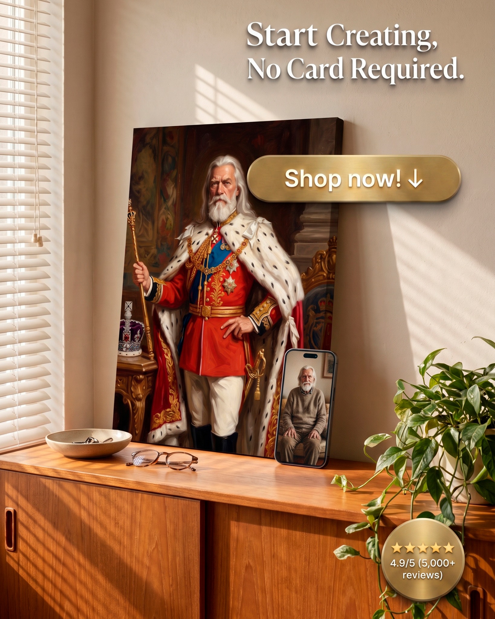 Turn Me Royal Facebook ad