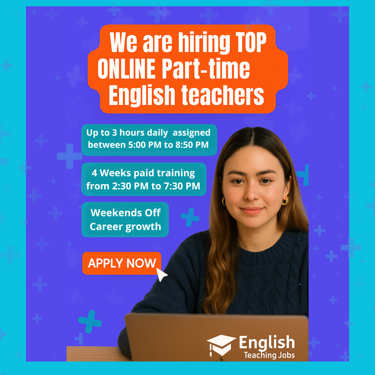 English Teaching Jobs Facebook ad