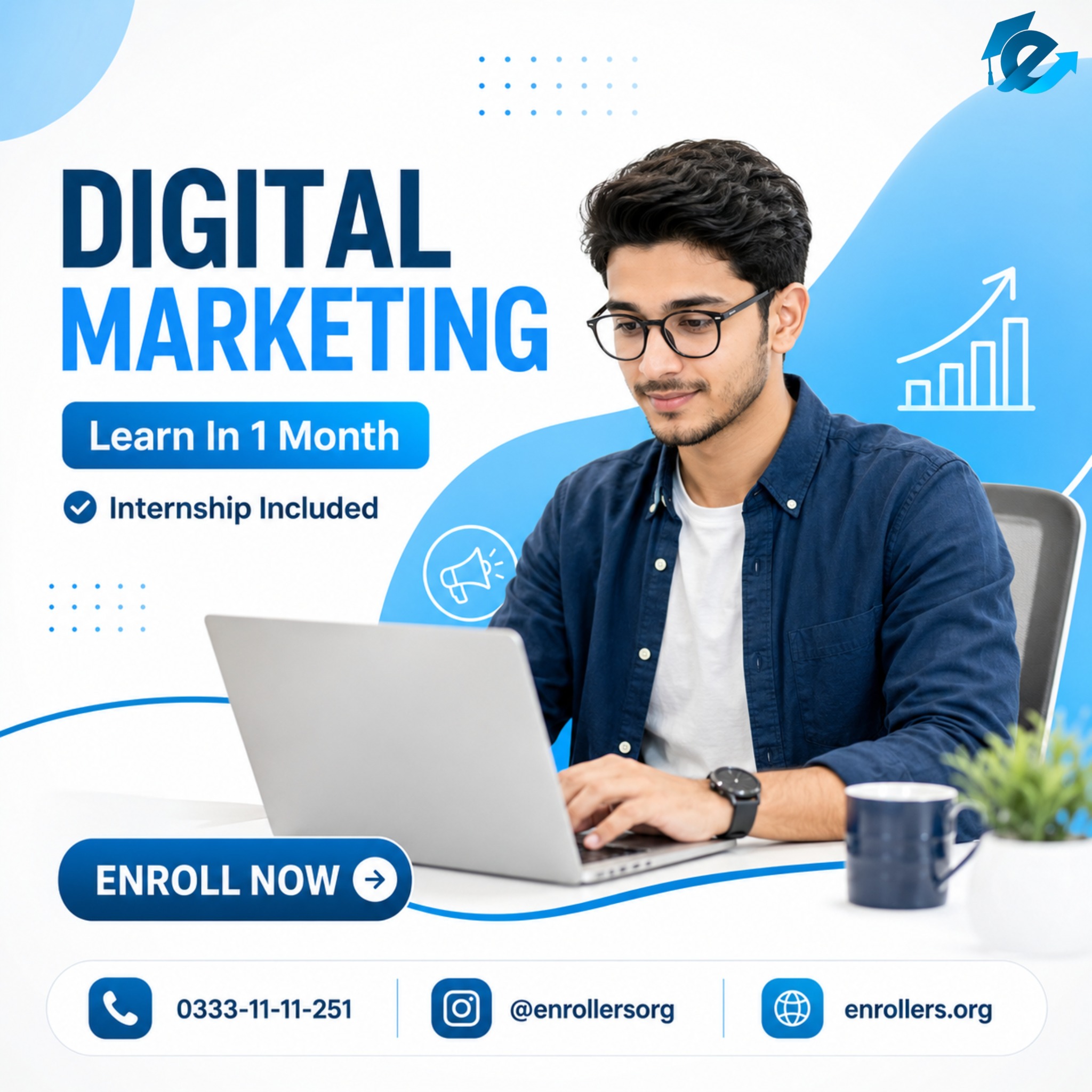 Enrollers Facebook ad: Chat with us