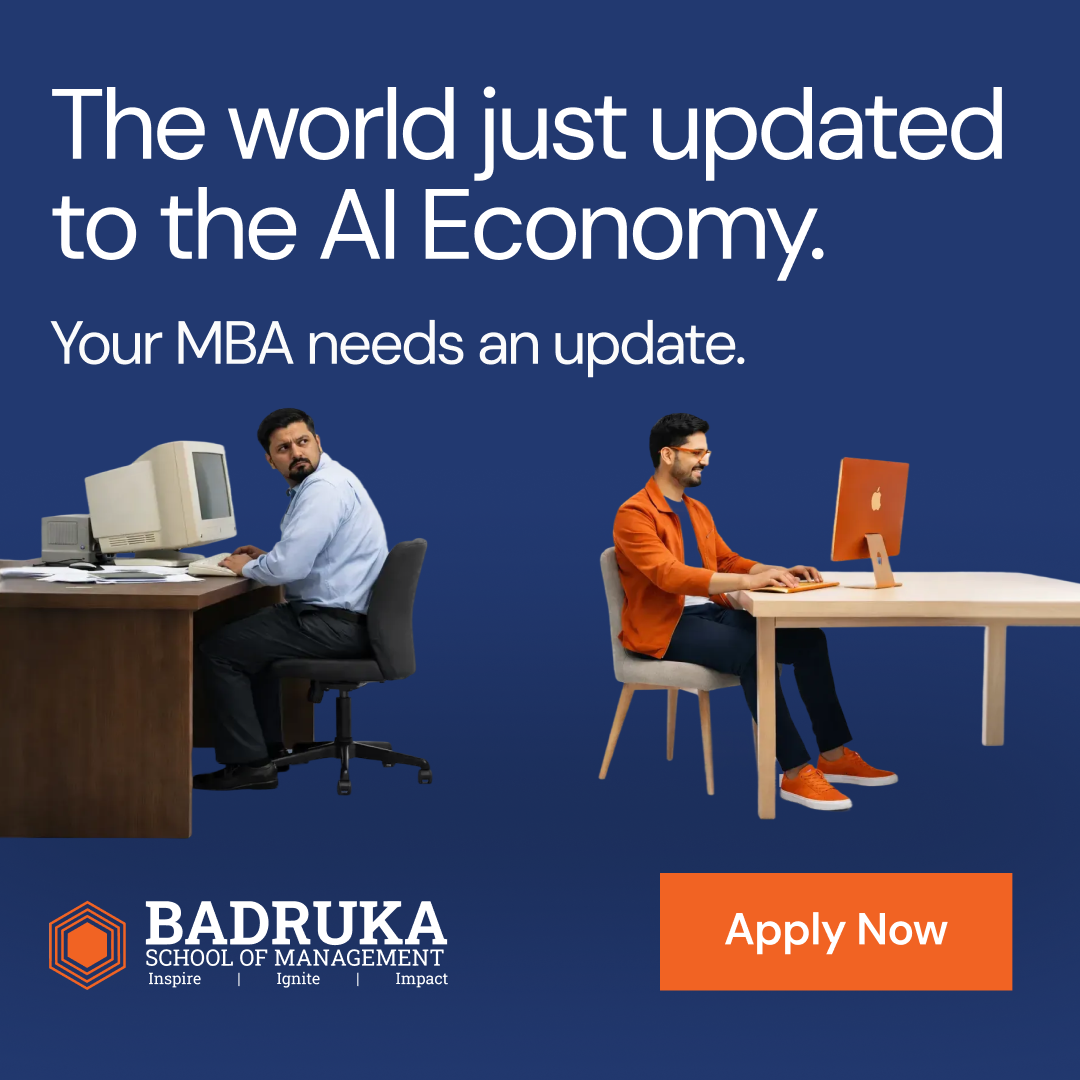 Badruka School of Management Hyderabad Facebook ad: PGDM Built for Real Jobs