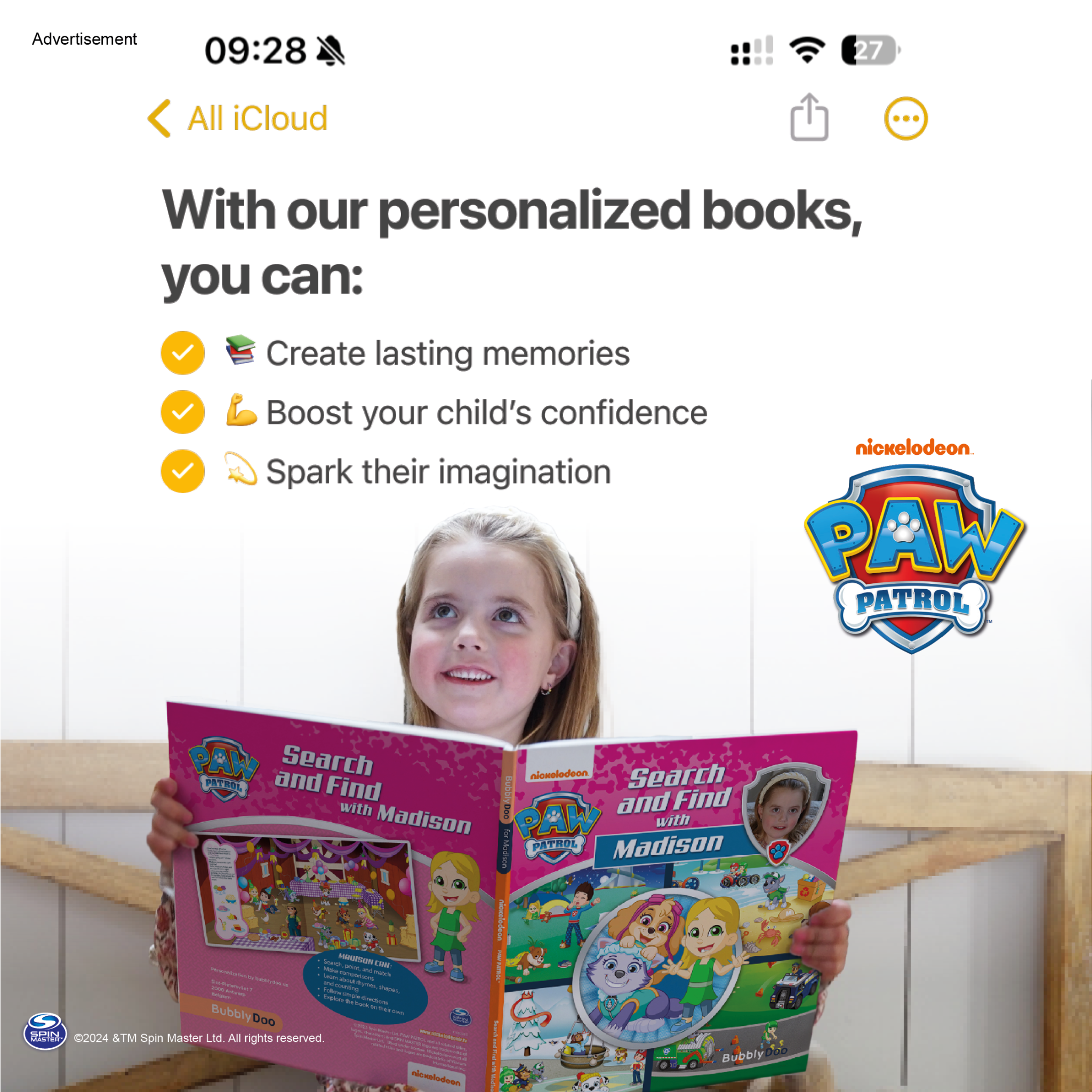 BubblyDoo Books Facebook ad