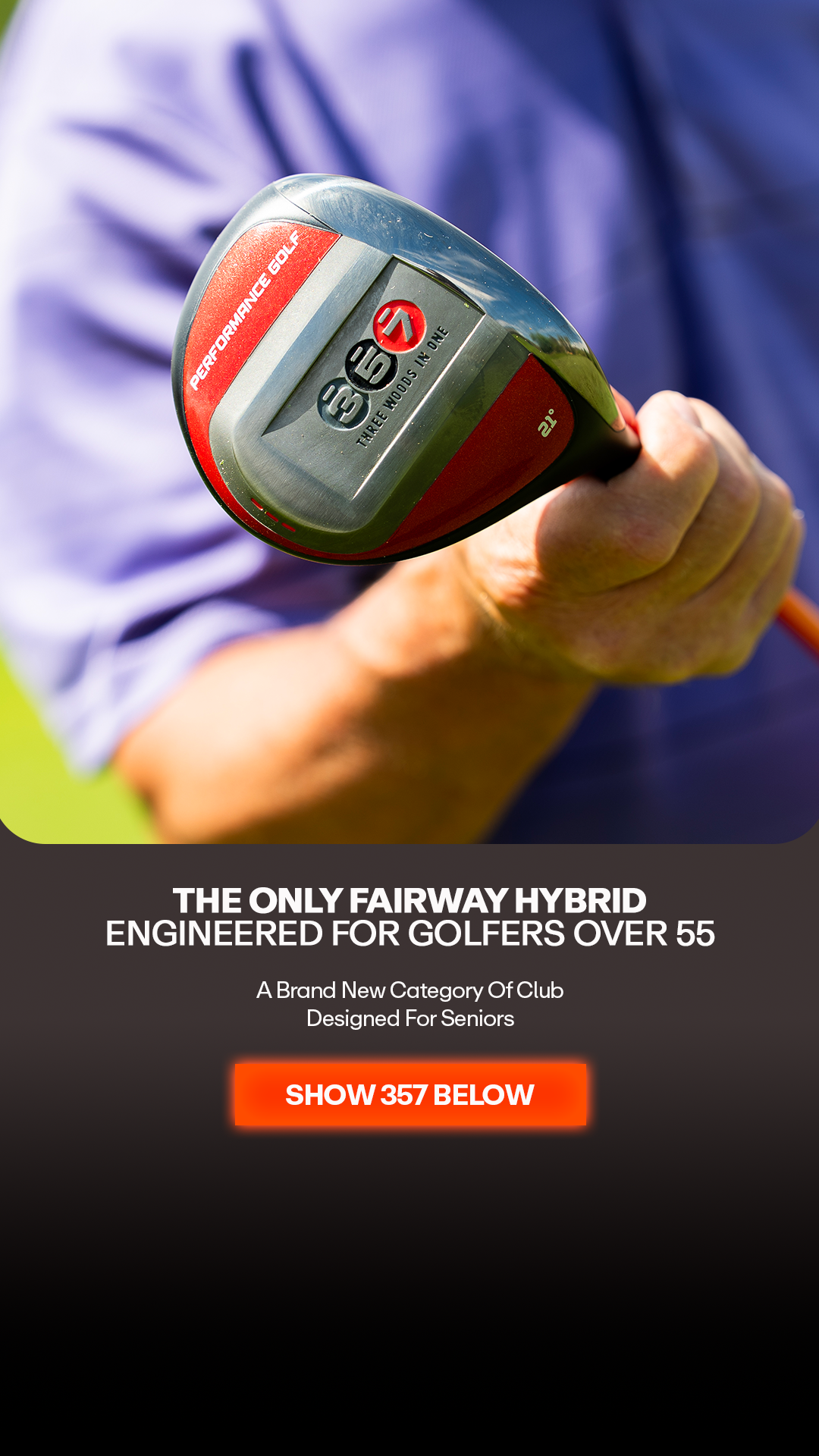 Performance Golf Facebook ad