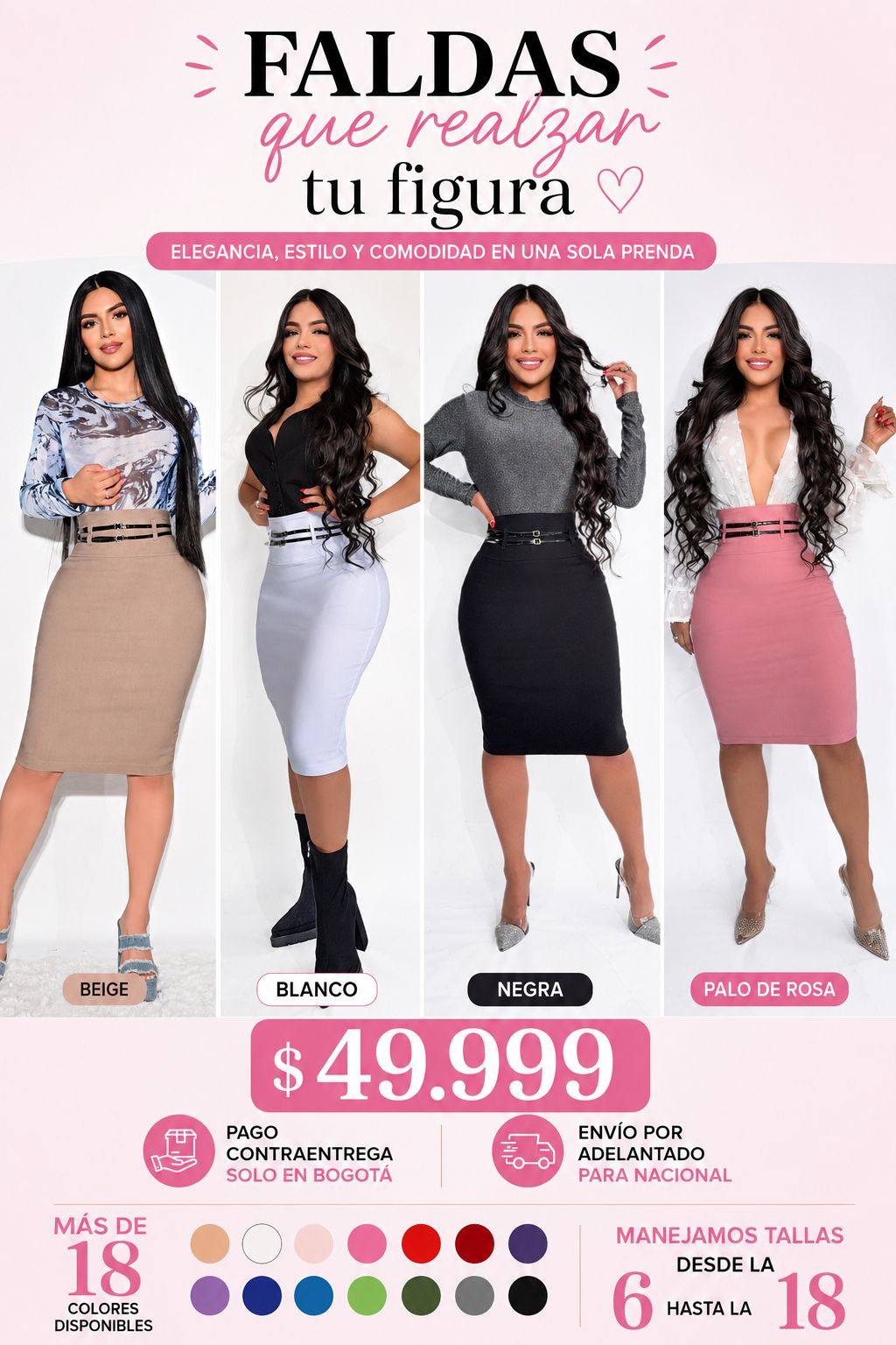 Nogath Estilos Facebook ad: ¡La falda que estiliza tu figura y combina…