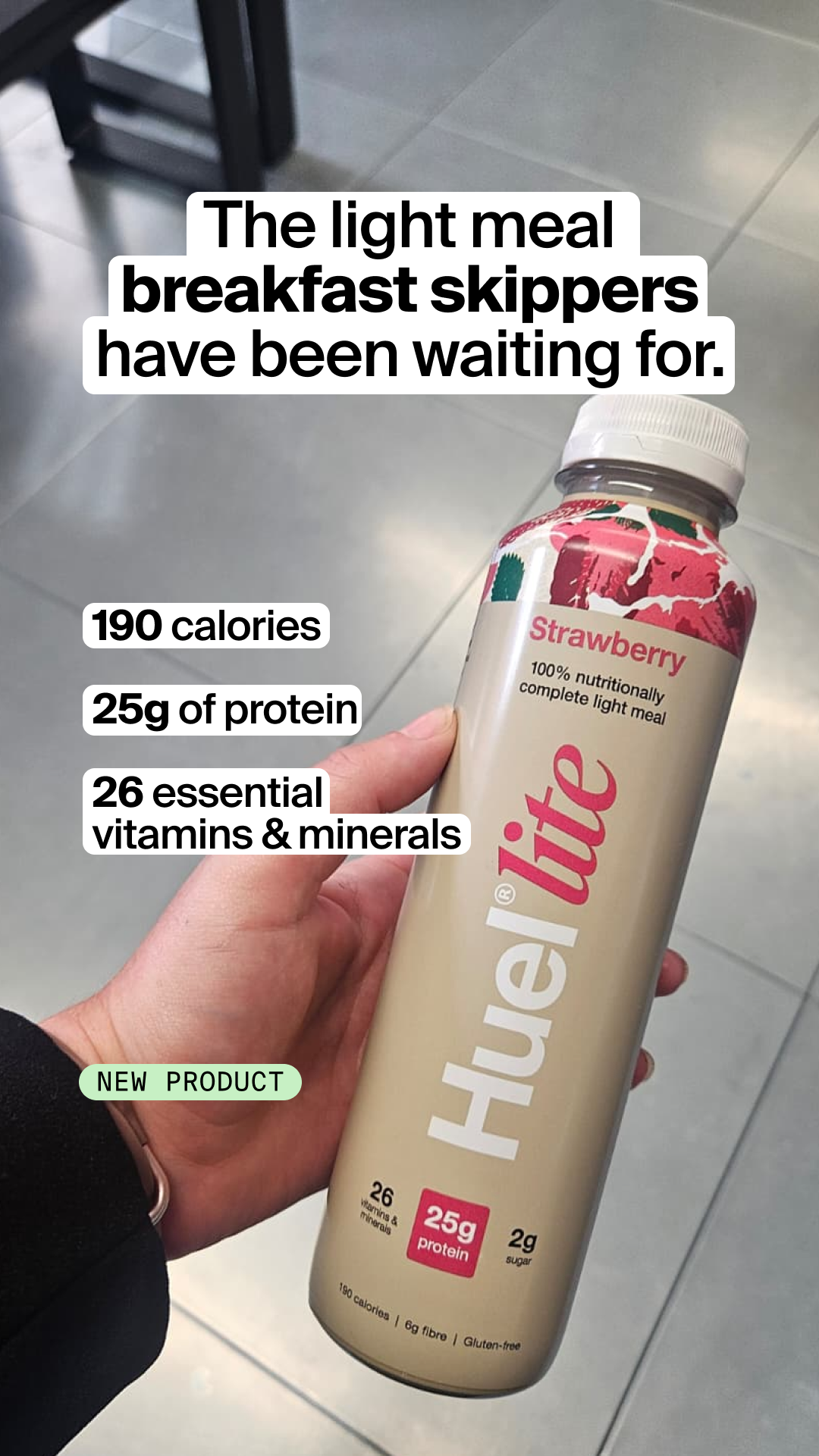 Huel Facebook ad