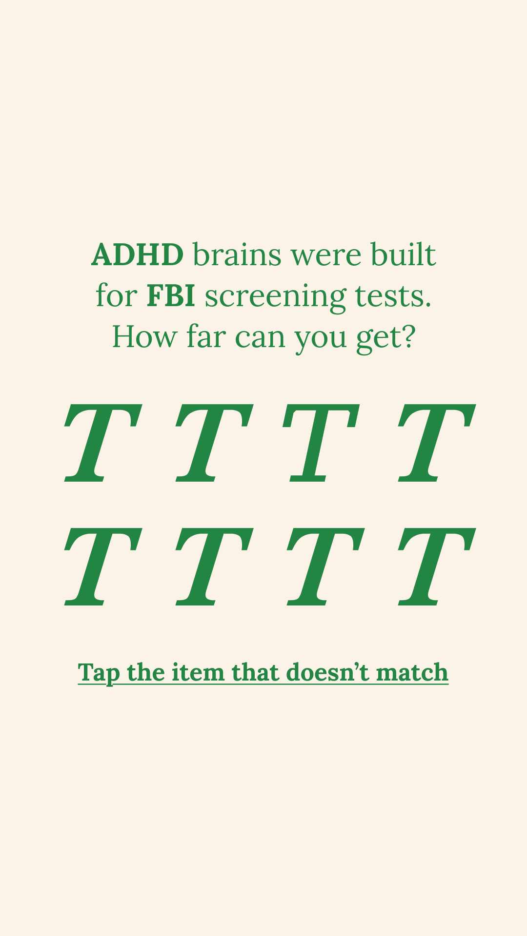 Brain Health Check Facebook ad