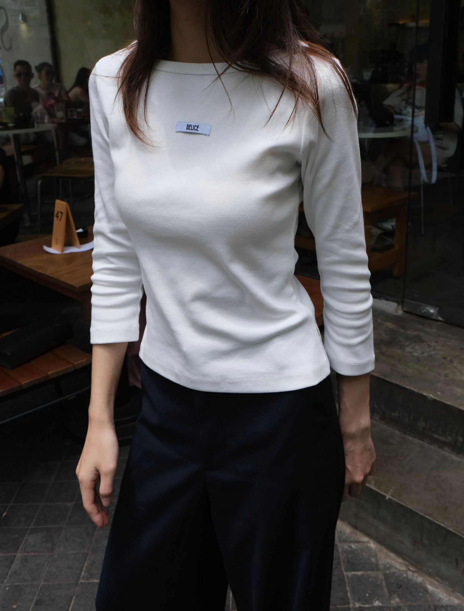 Delice Facebook ad: Delice White Cotton T-Shirt S M L