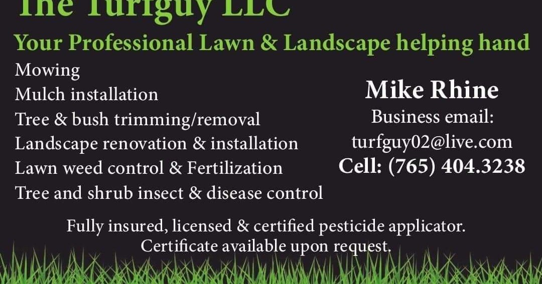 The Turfguy LLC Facebook ad: Fully licensed and insured