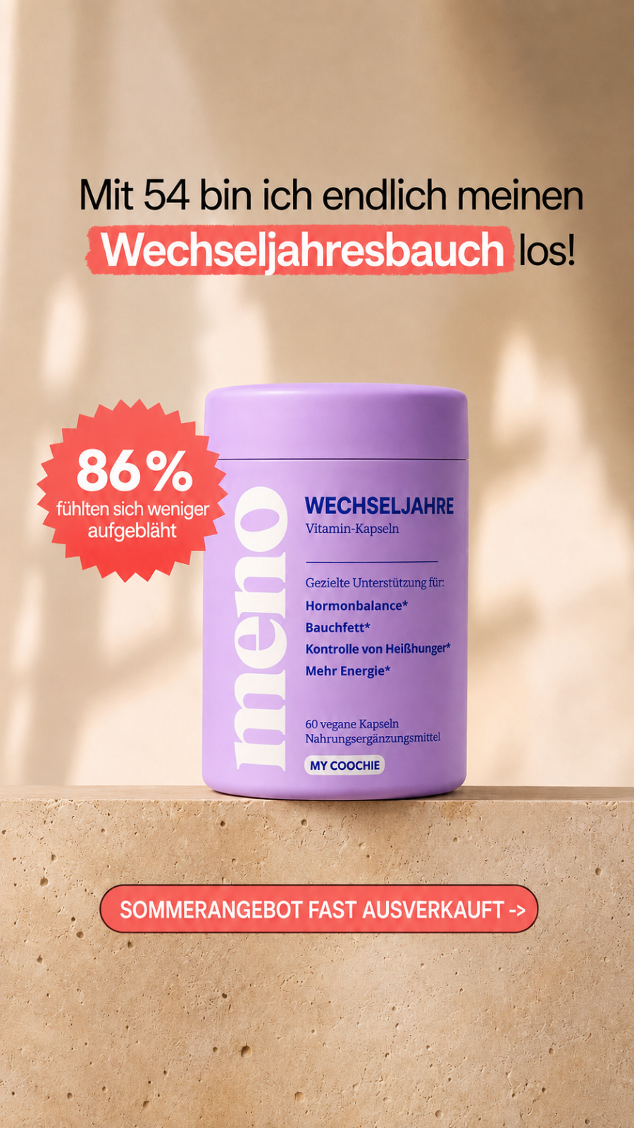 Menopause Weightloss Secrets Facebook ad