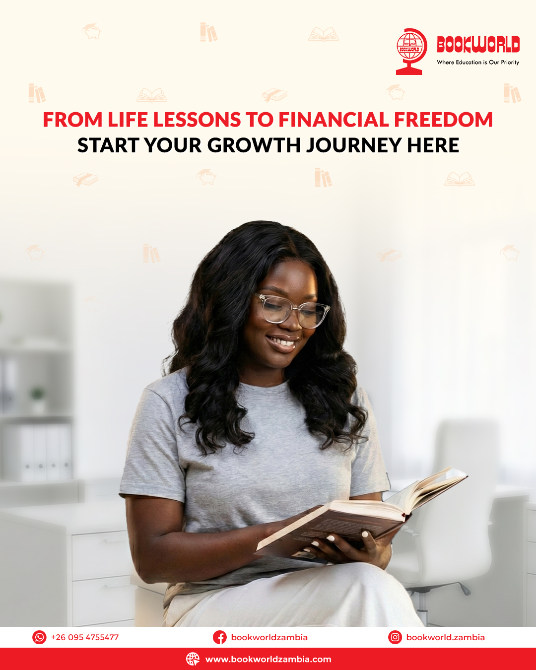 Bookworld Zambia Facebook ad