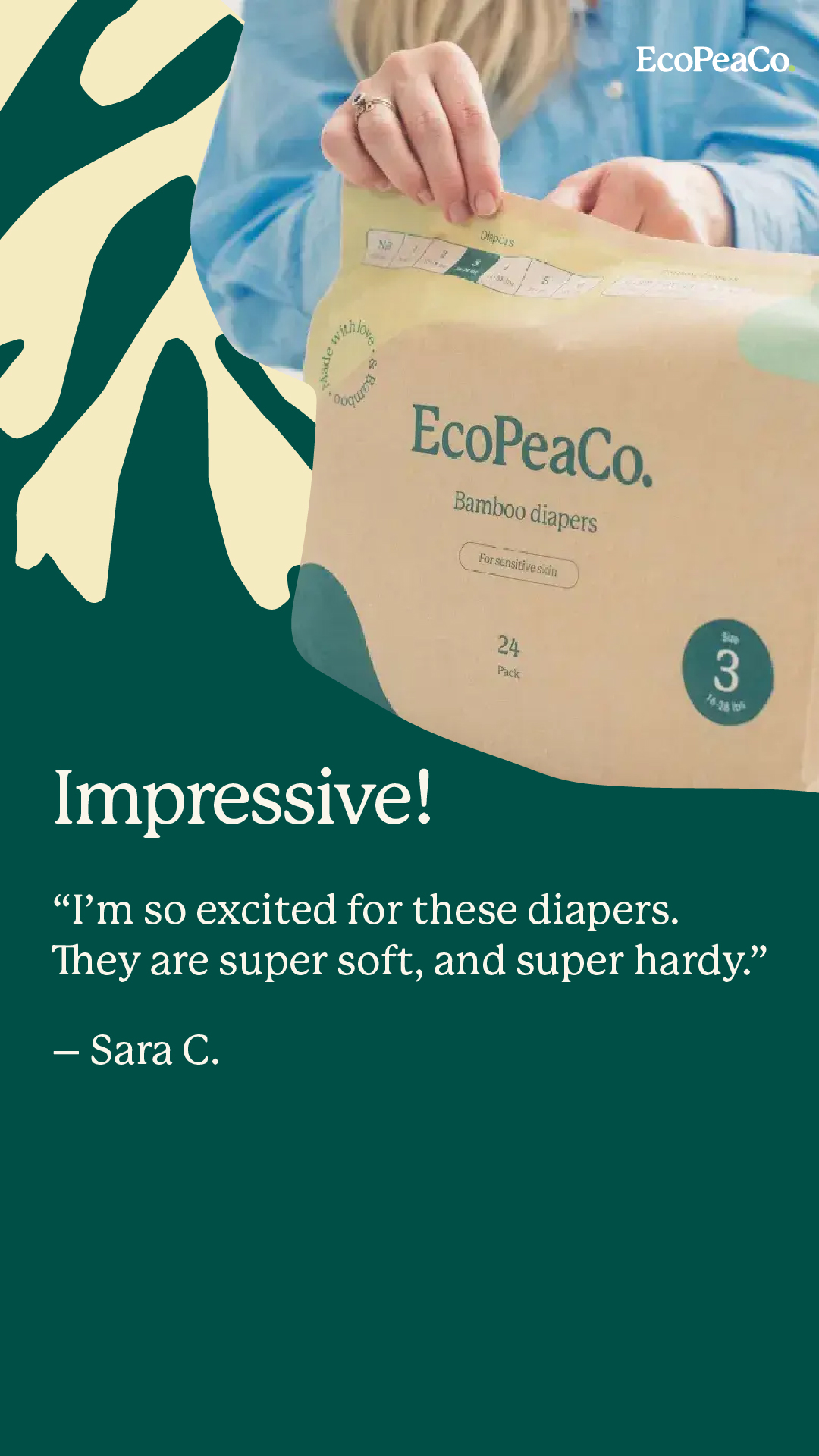 Eco Pea Co. Facebook ad from Sep 28, 2026