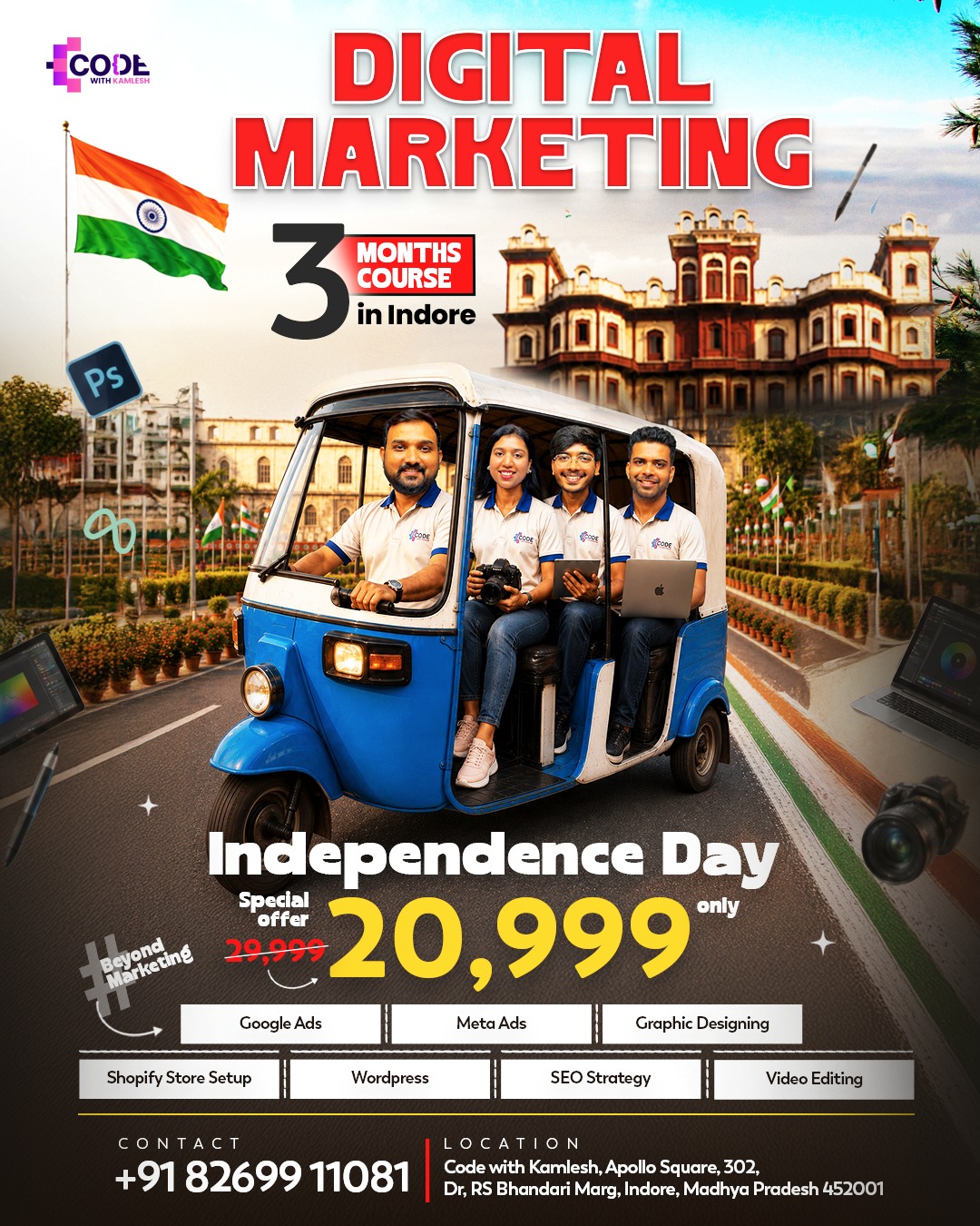 Code with Kamlesh Facebook ad: Reply INFO for Batch Details