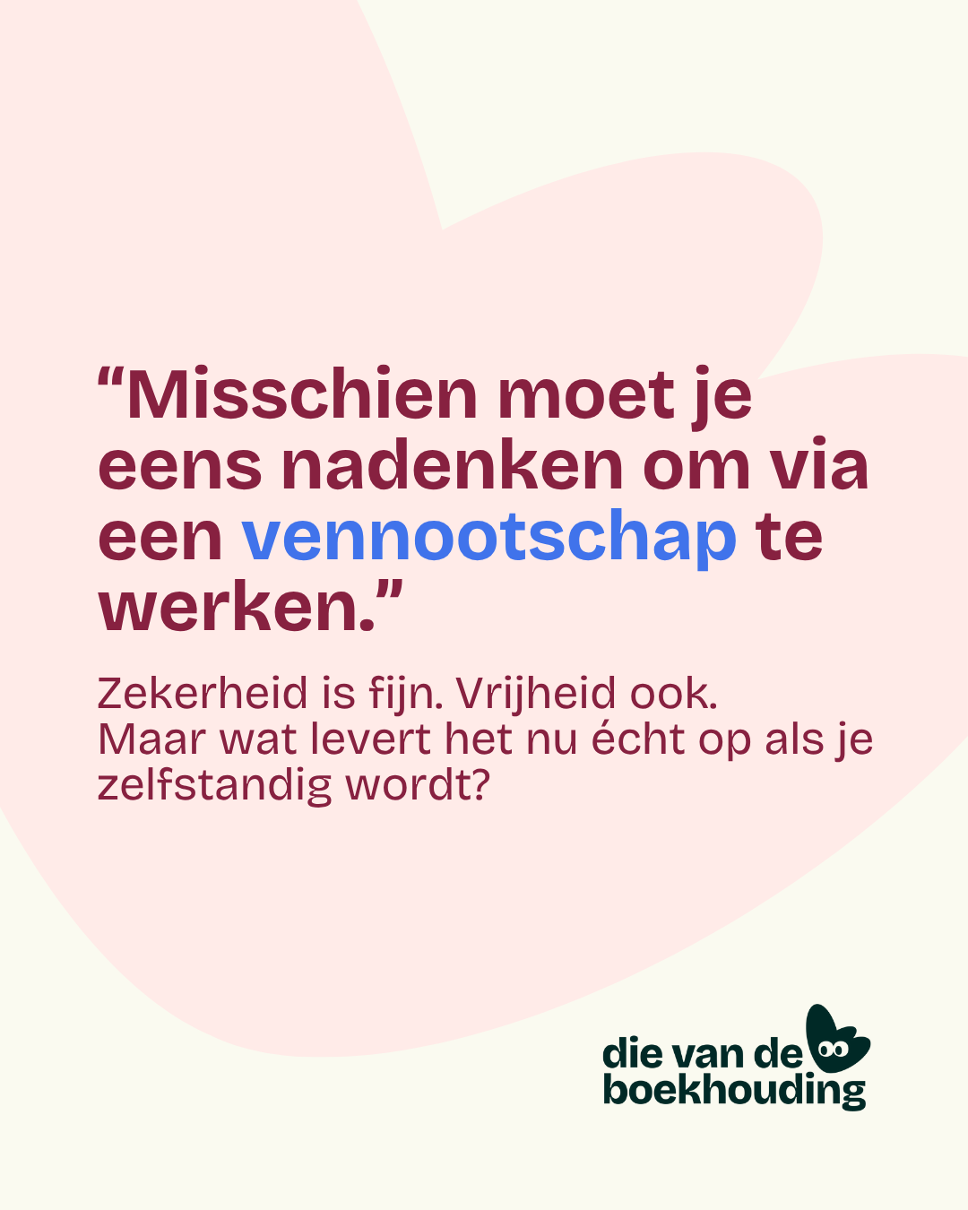 Die van de boekhouding Facebook ad