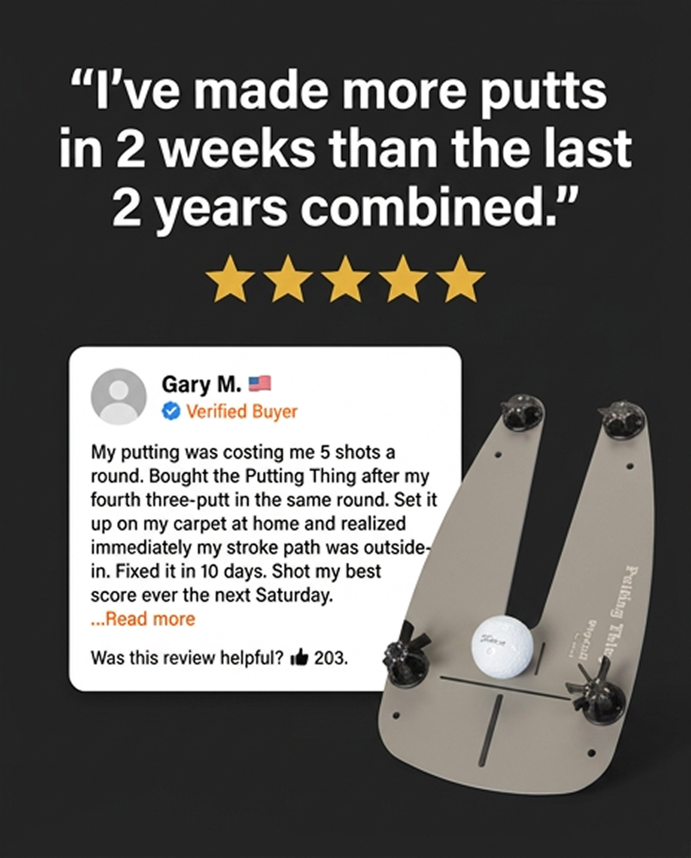 WhyGolf Facebook ad