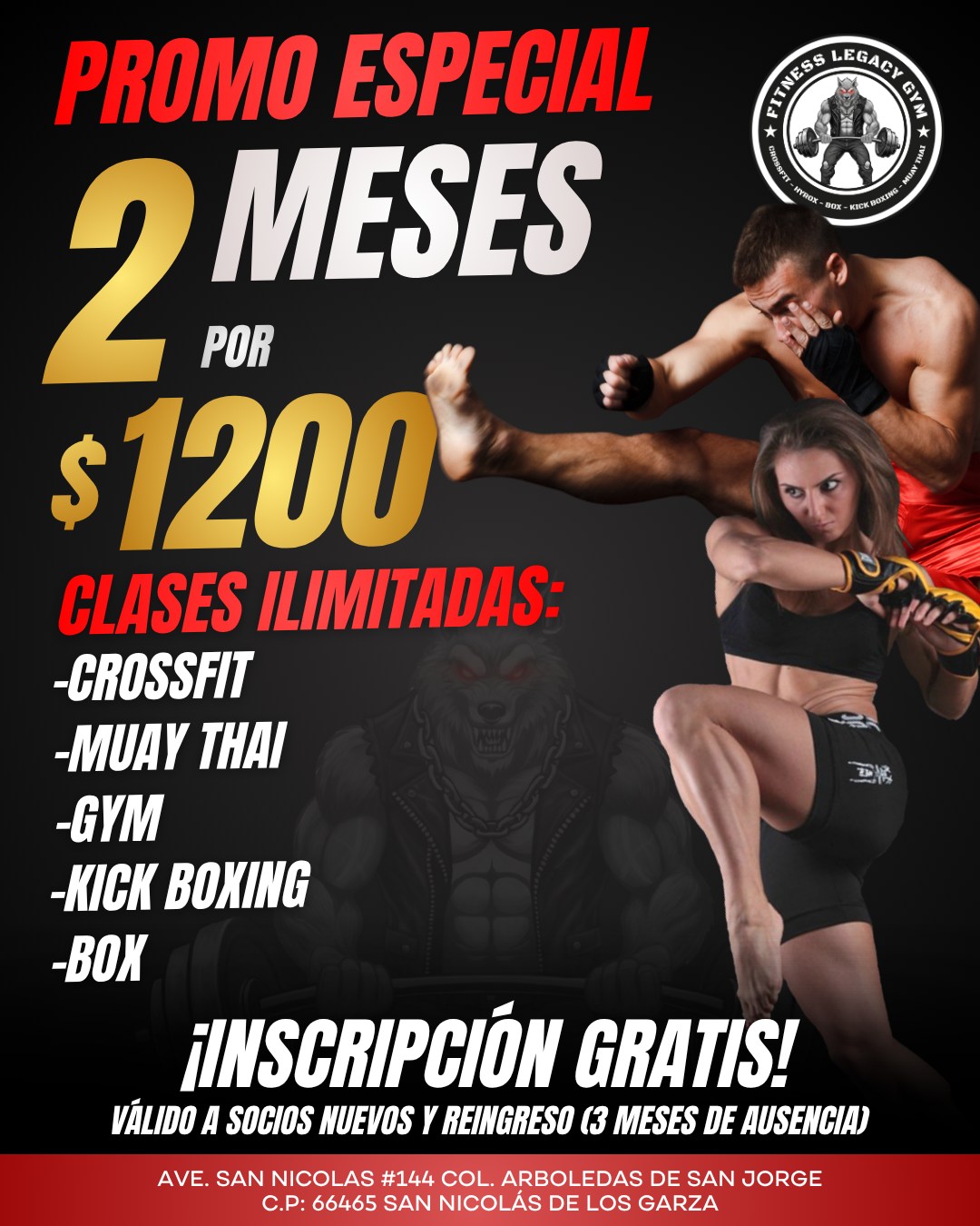 Fitness Legacy Gym, Crossfit, Hyrox & Muay Thai Facebook ad
