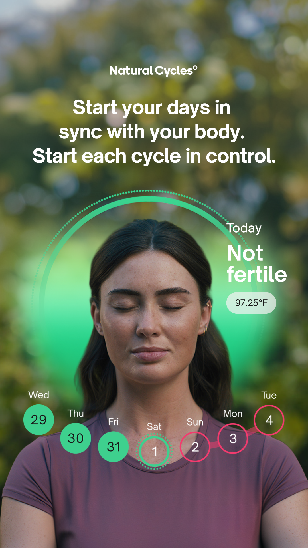 Natural Cycles Facebook ad