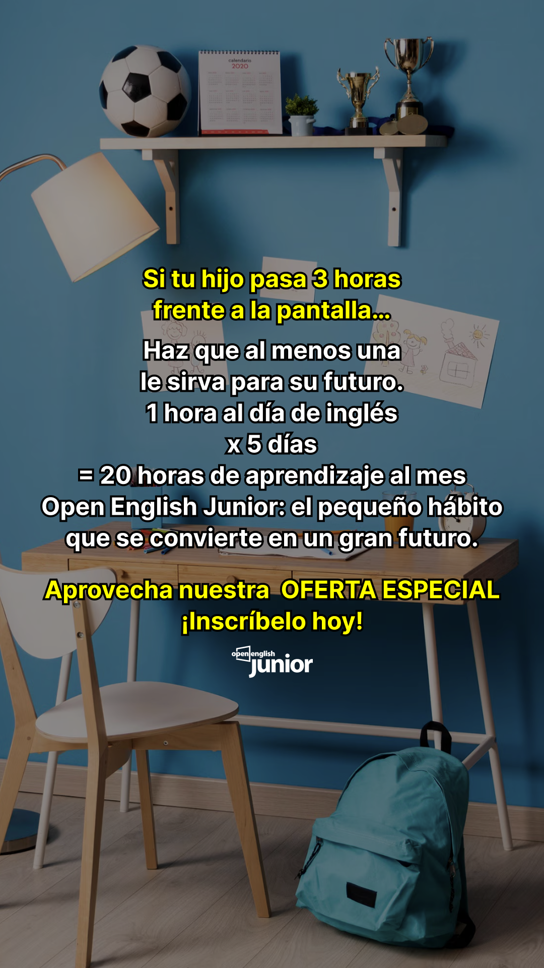 Open English Junior Facebook ad