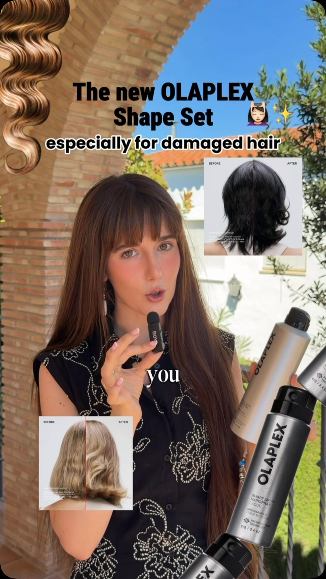 Olaplex Facebook ad: The hairspray that really does it all Introducing…