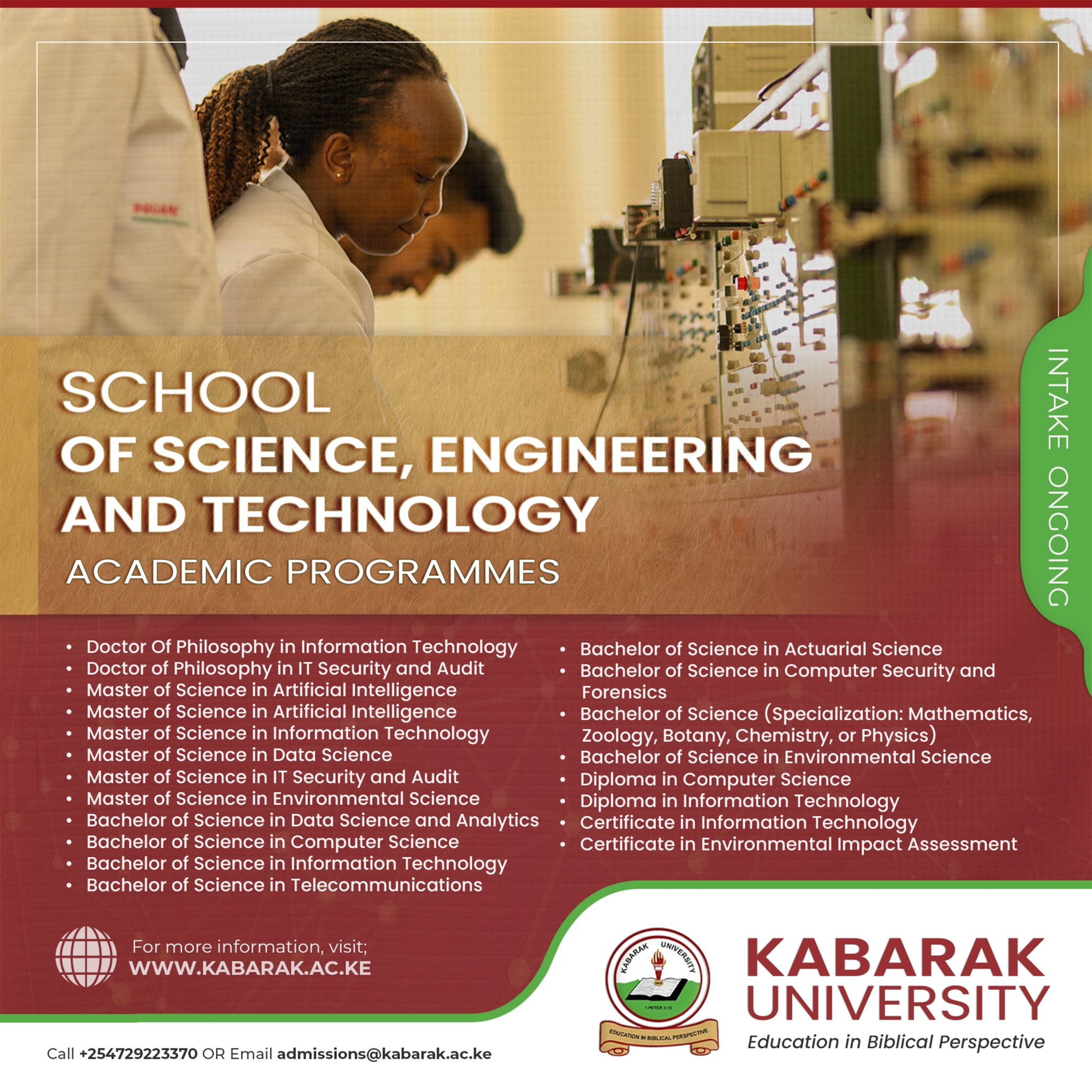 Kabarak University Facebook ad