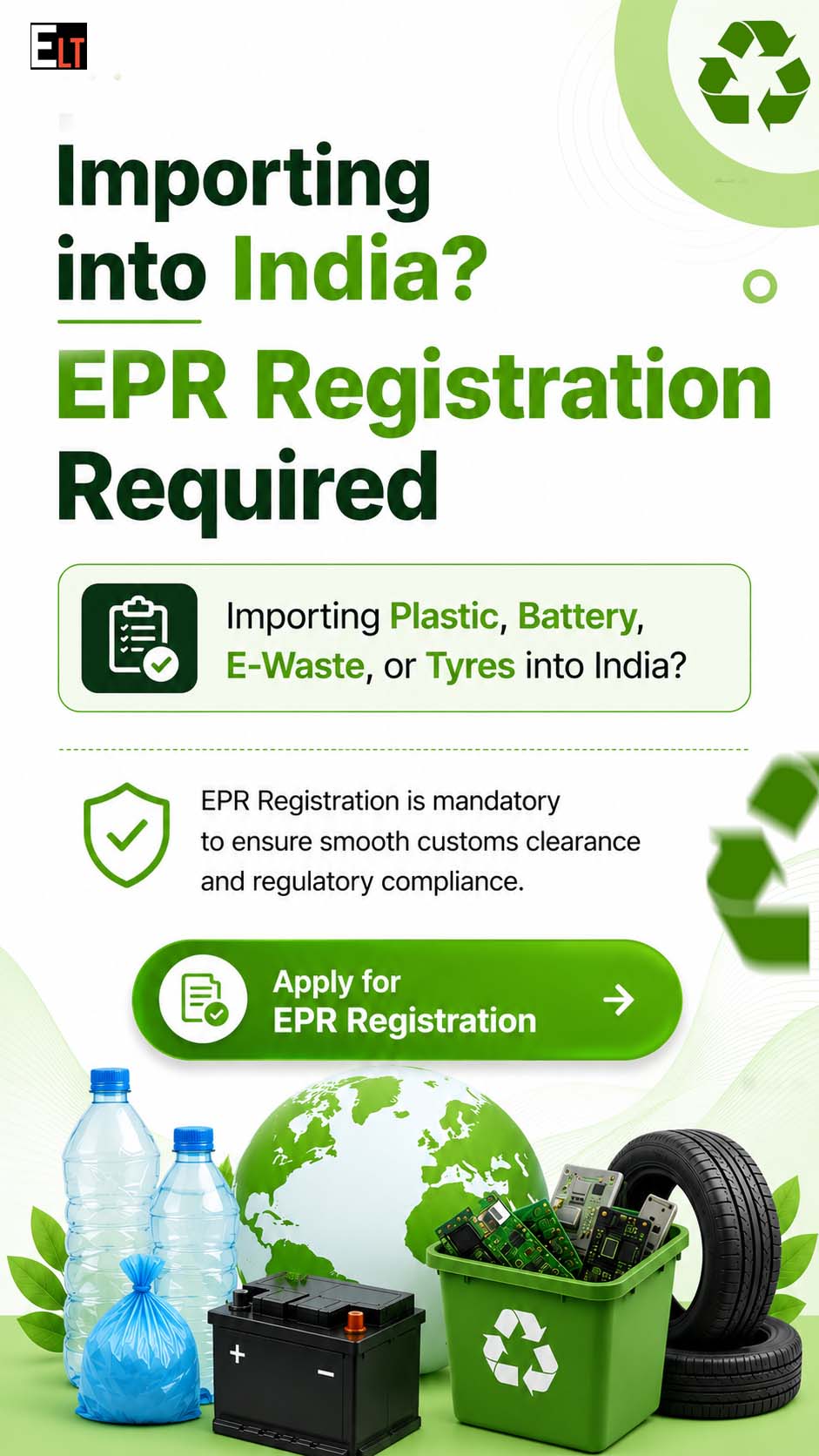 ELT Corporate Facebook ad: Get Your EPR Import License Fast & Hassle-Free